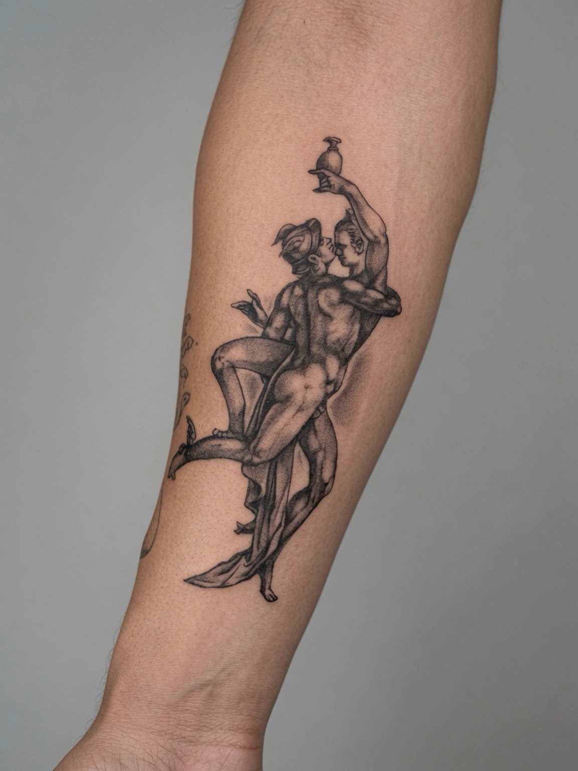 Tattoo by @damoer_tattoo — black_and_grey