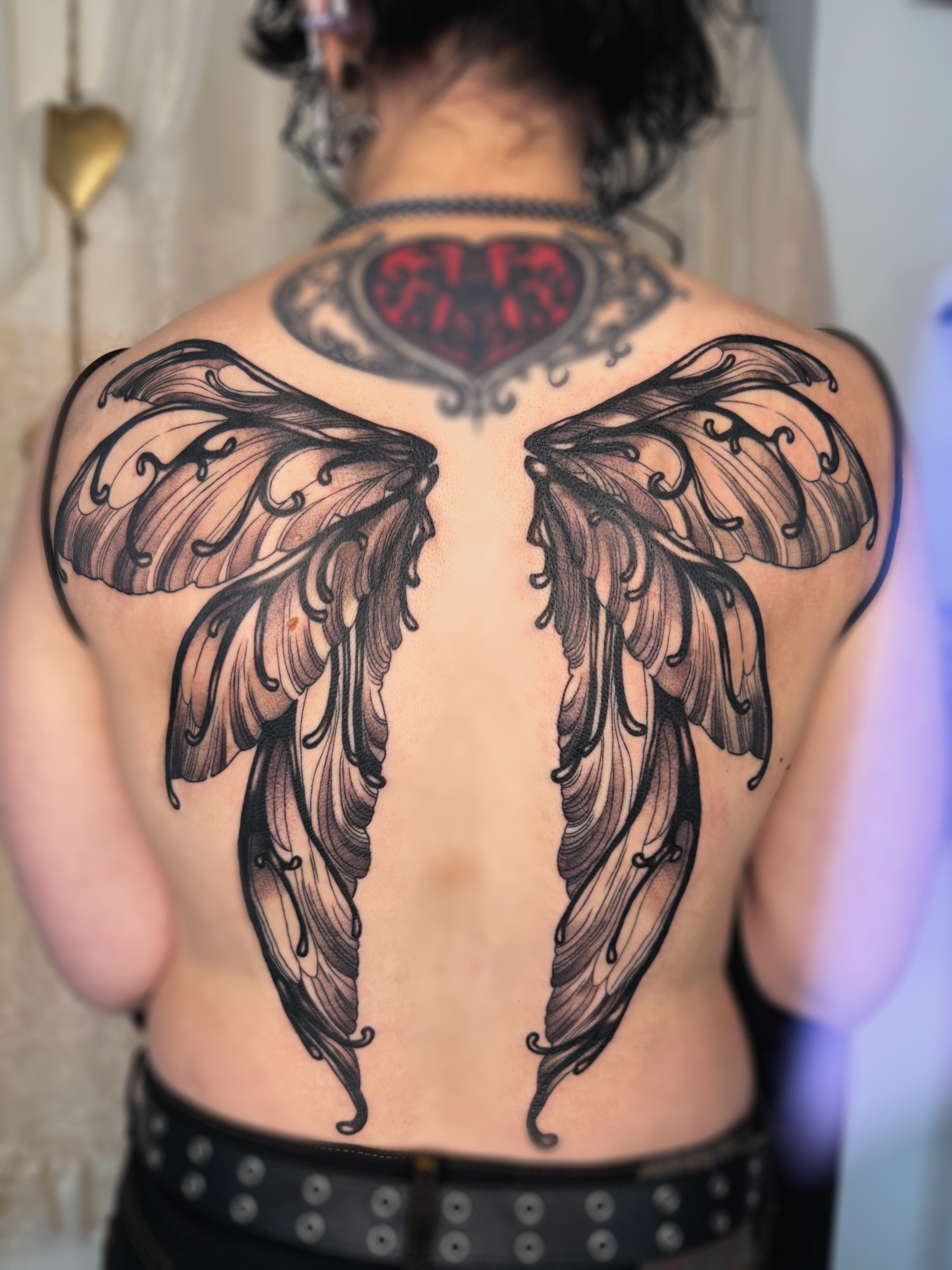 Tattoo by @sombra.miel — black_and_grey, ornamental