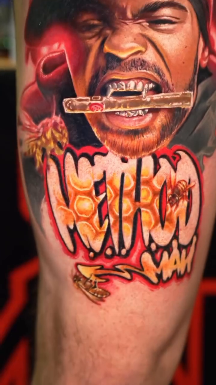 Wu-Tang Clan members realism tattoo by Ben Ochoa