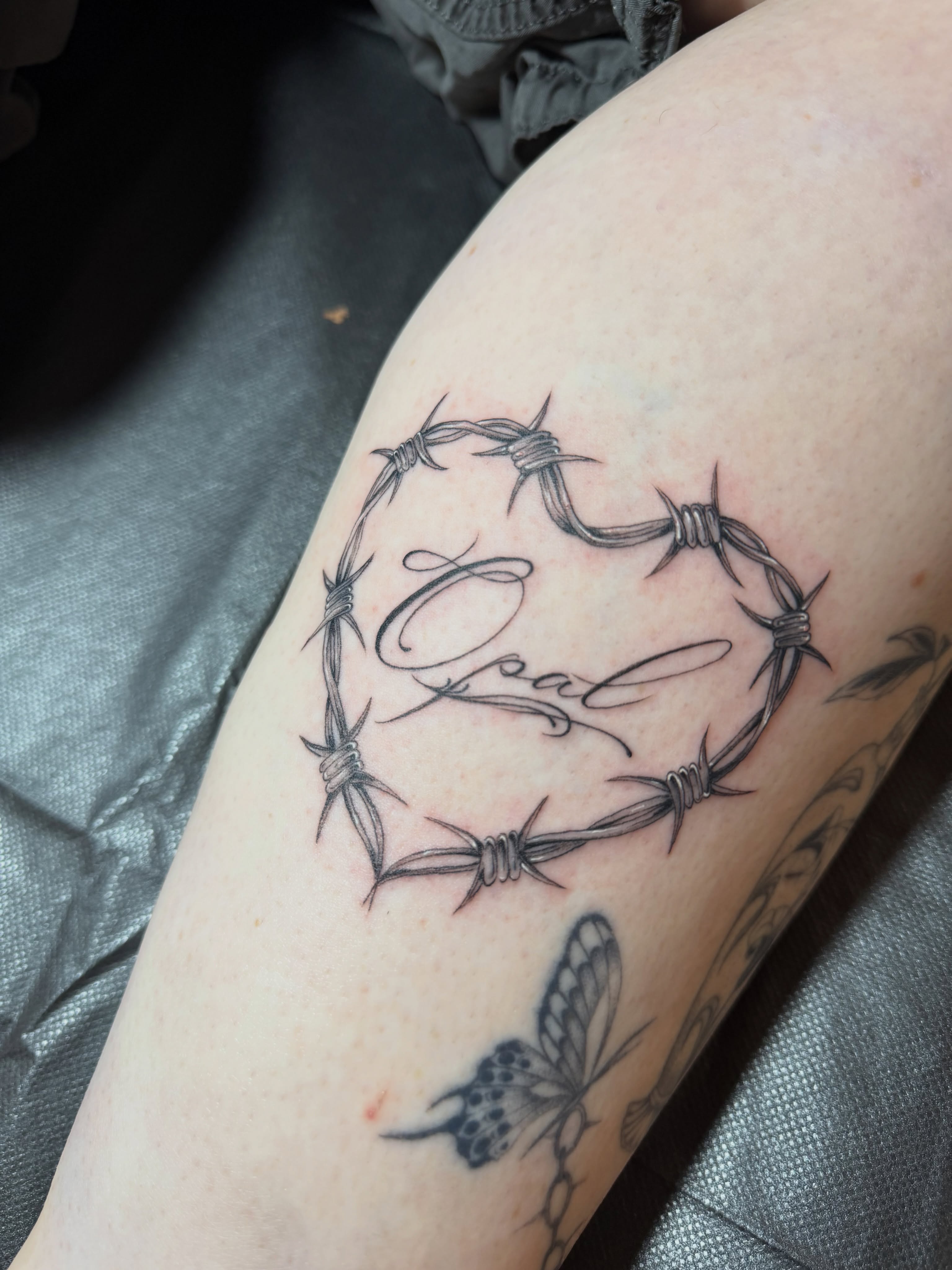 Tattoo by @lilztatz — black_and_grey