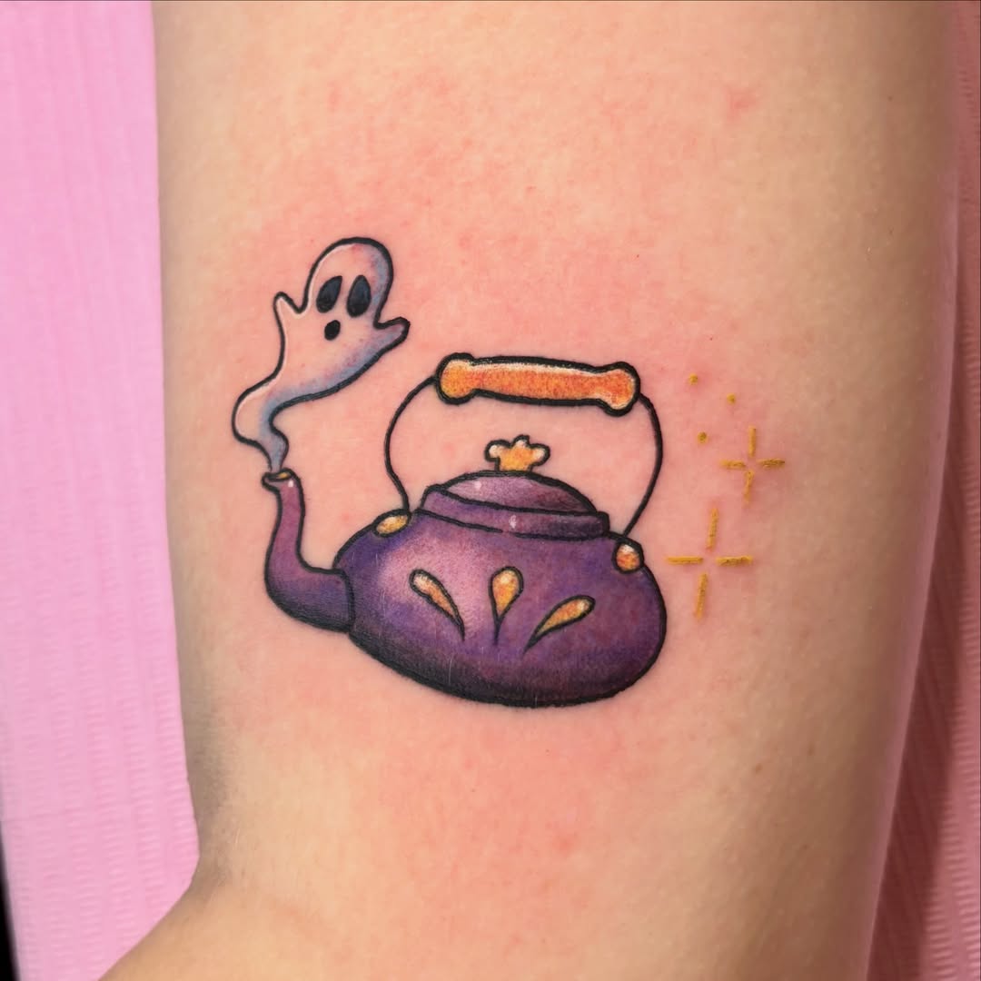 Tattoo by @silverseptemberart — dotwork, illustrative