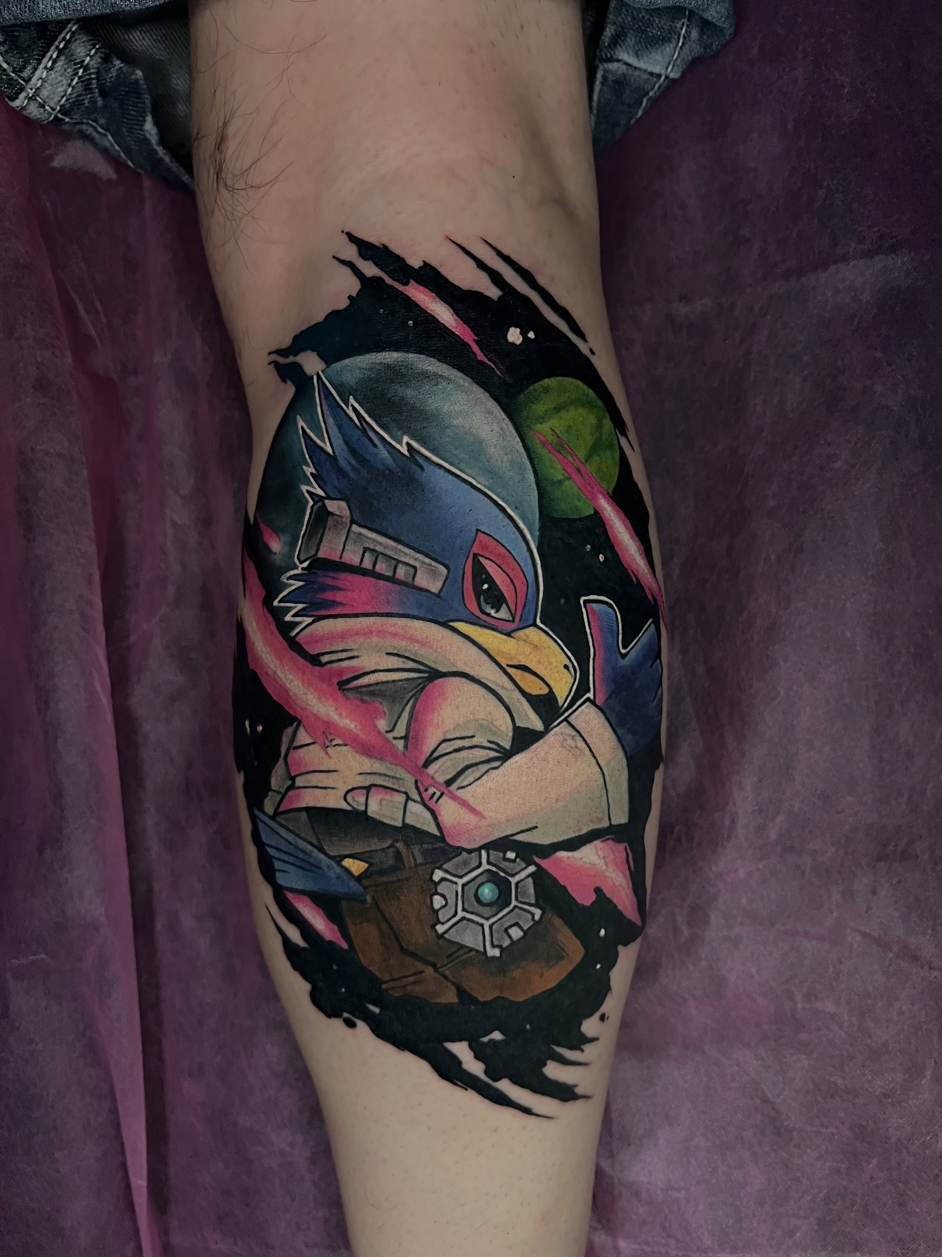 Tattoo by @chowdahbowl — anime