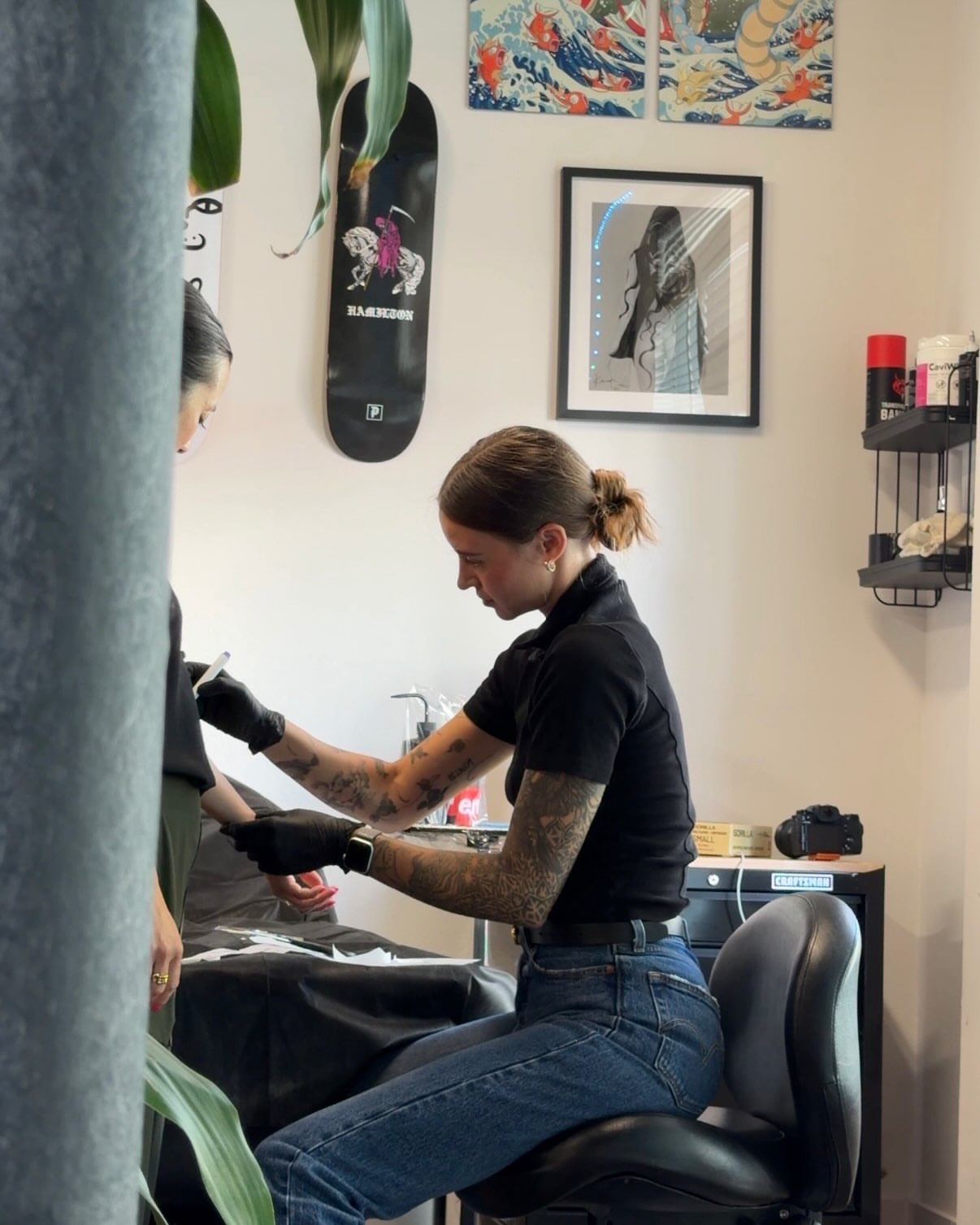 Tattoo artist American traditional tattoo on the torso by Kate