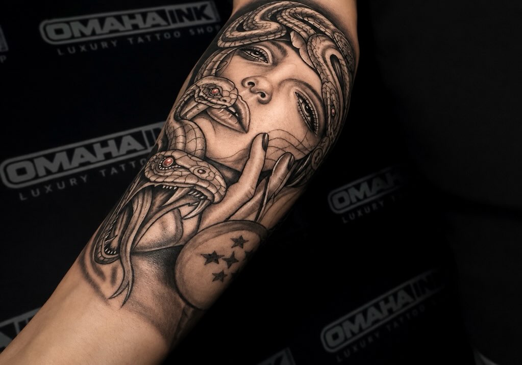 Tattoo by @inkwraps β realism, black_and_grey