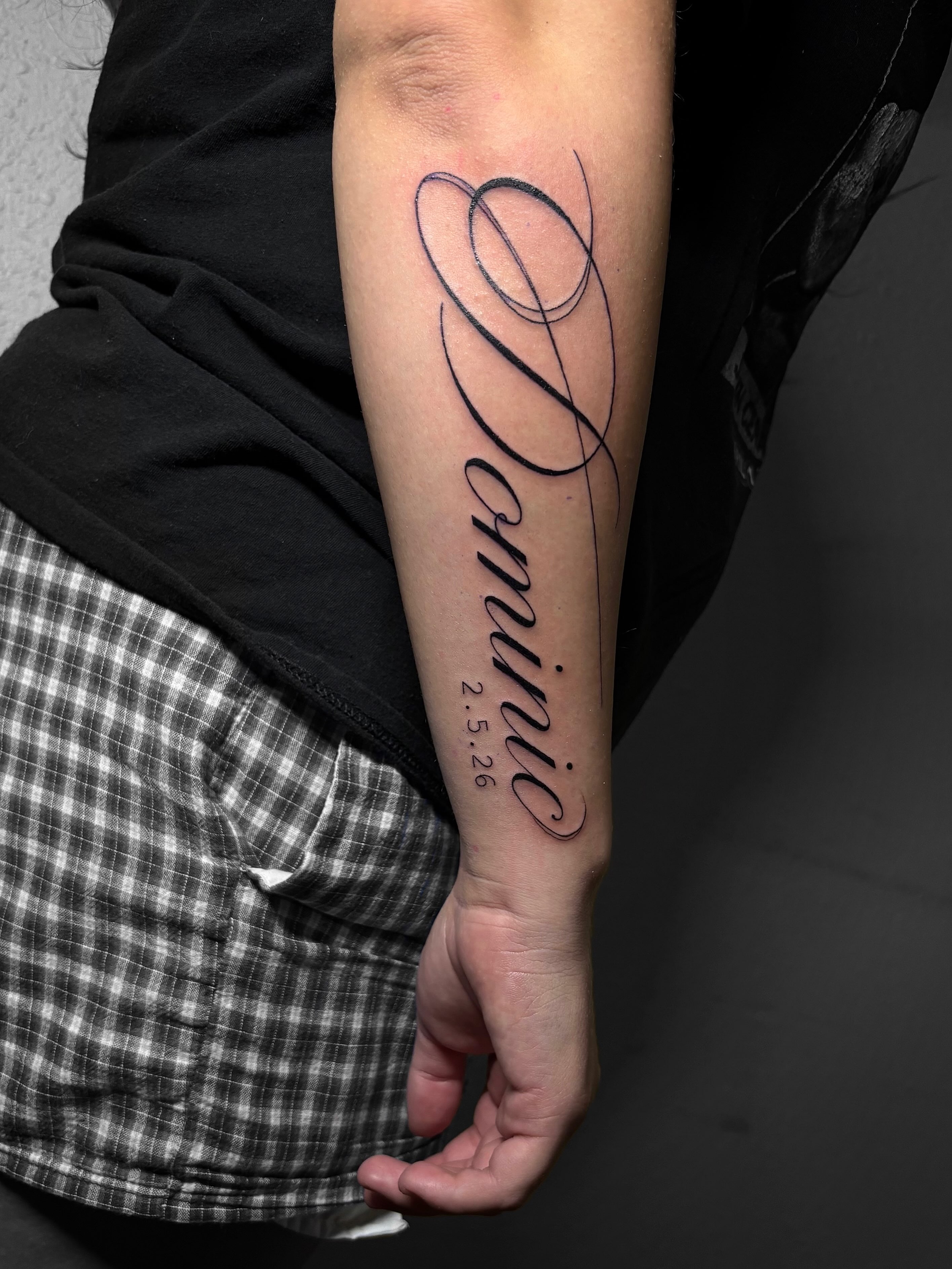 Tattoo by @carvedbyg — lettering_script
