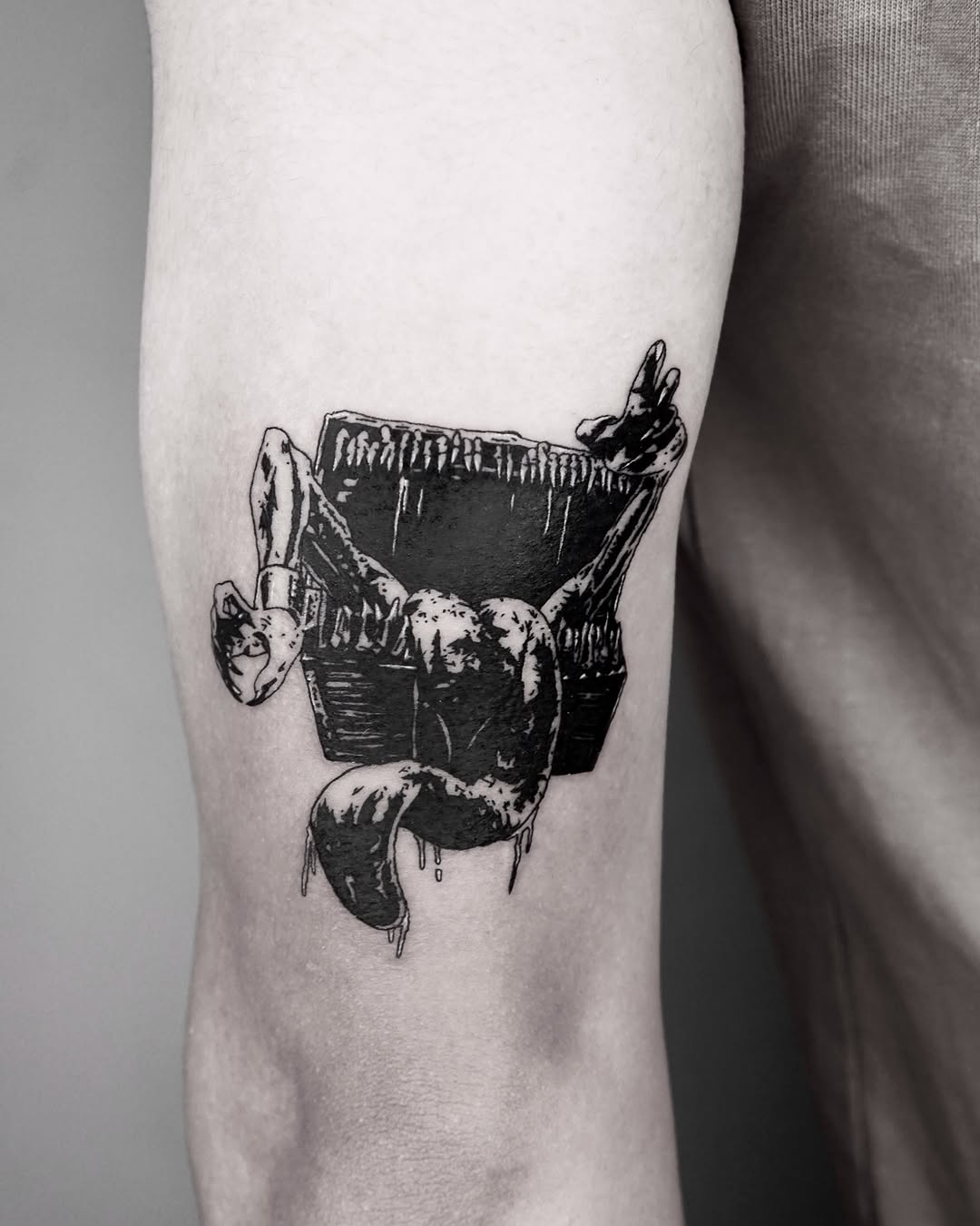 Tattoo by @caesar_tattooer — blackwork