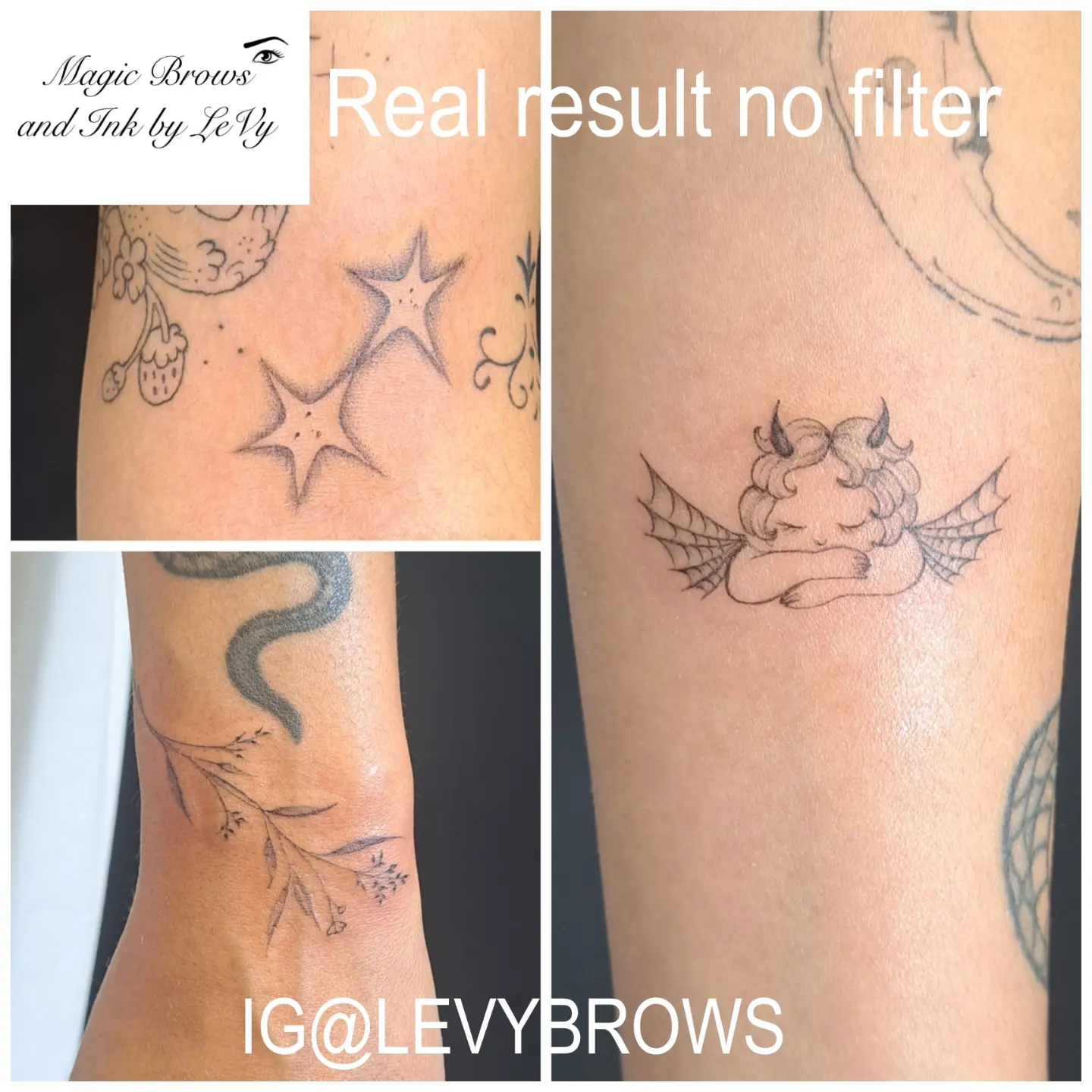 Tattoo by @levybrows — black_and_grey