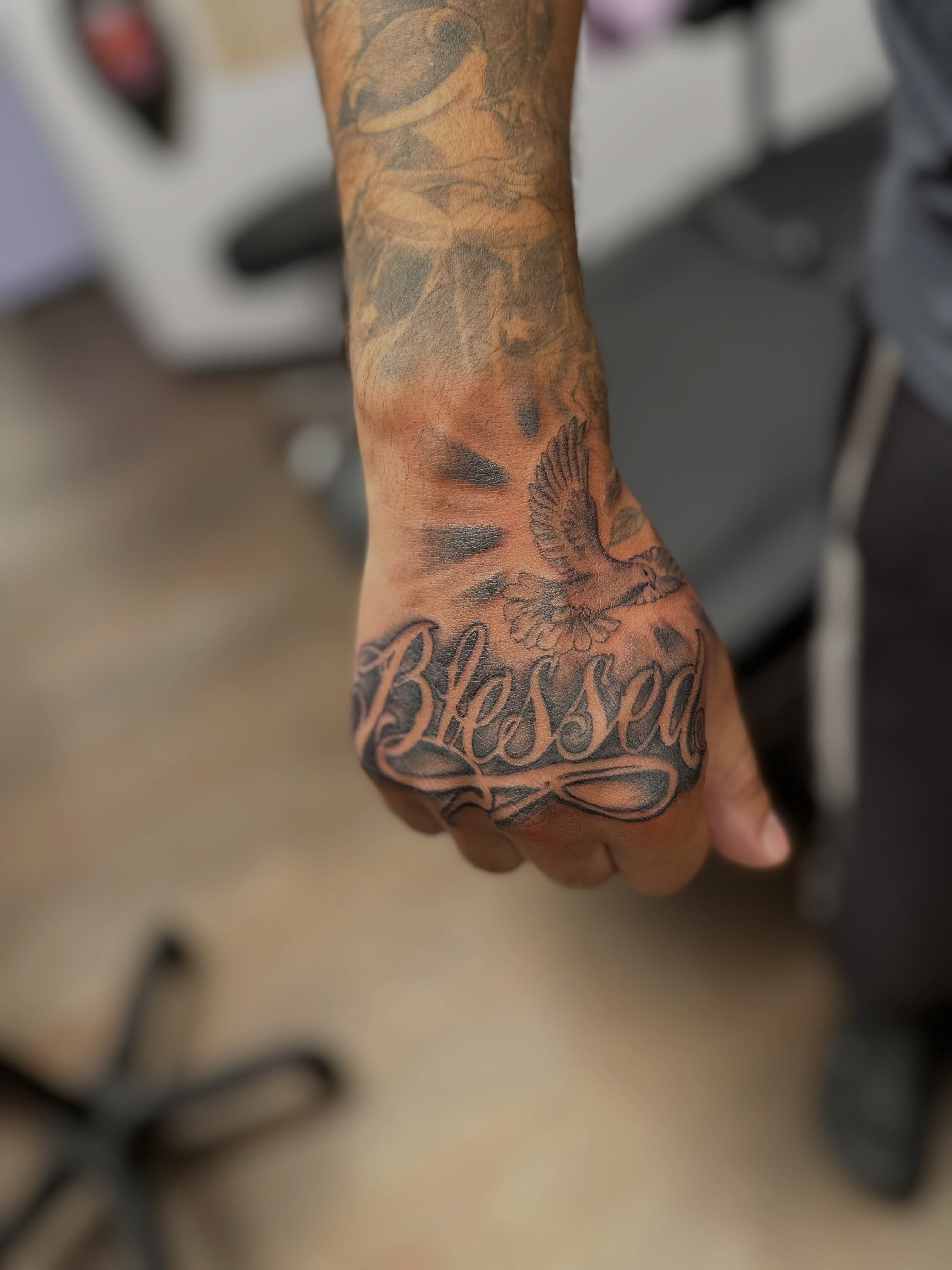 Tattoo by @florex._ink — black_and_grey