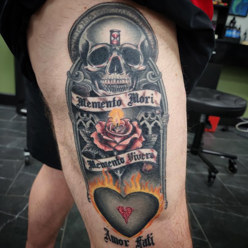 Tattoo by @3rdeyetattoo_artgallery — american_traditional, dark_realism