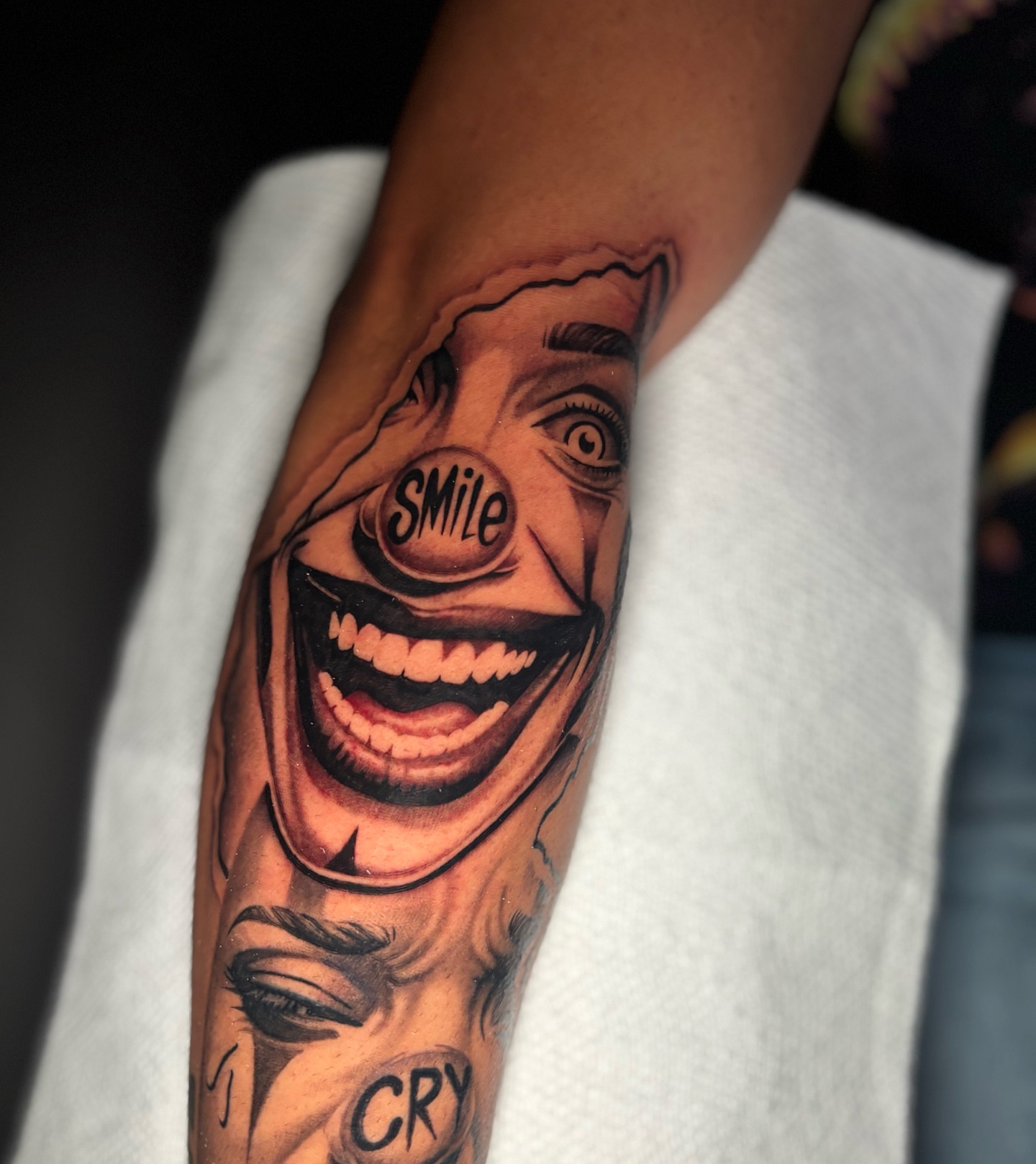 Tattoo by @crooksink — realism, dark_realism