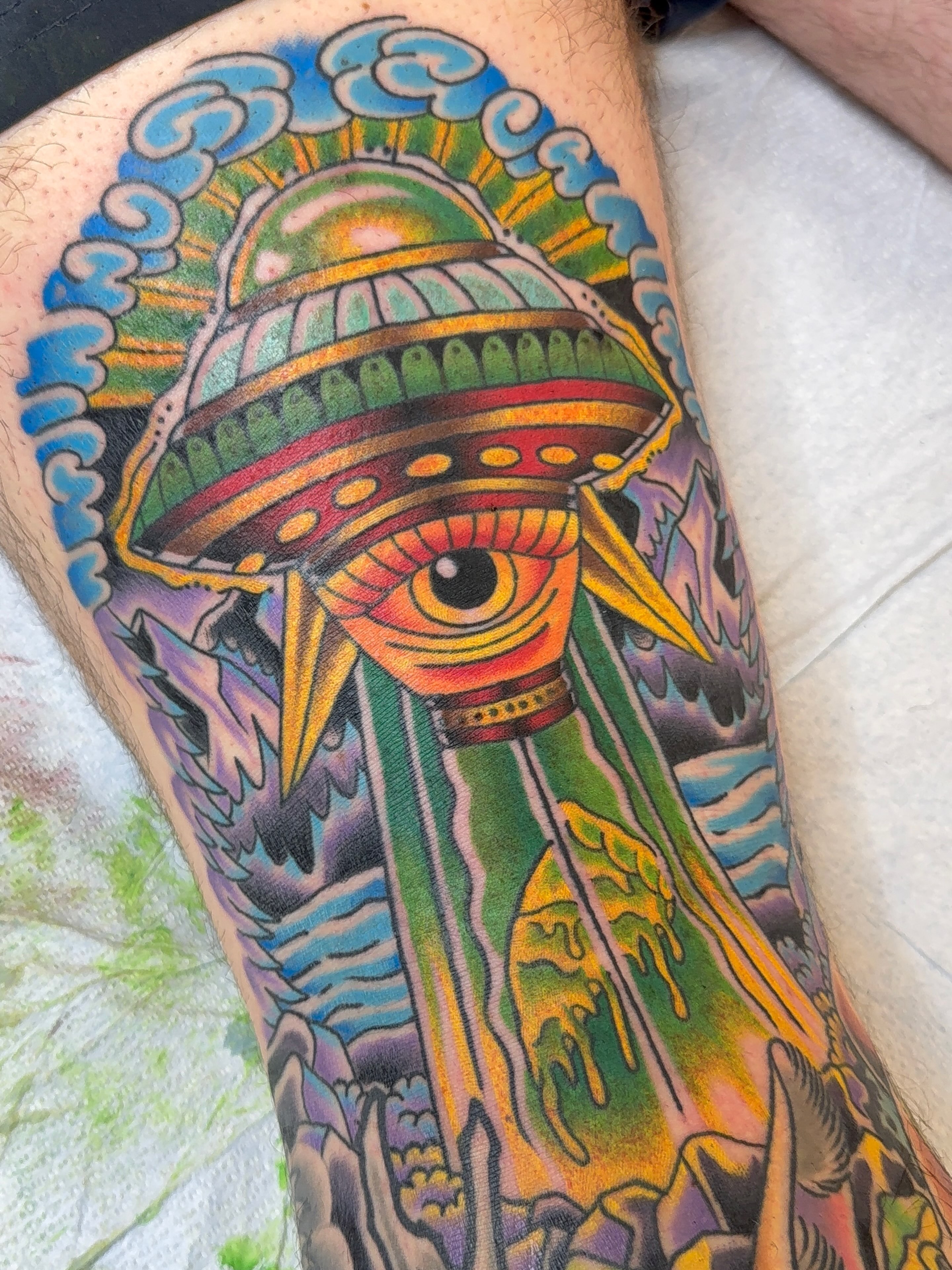 Tattoo by @codyhansontattoos — american_traditional, surrealism