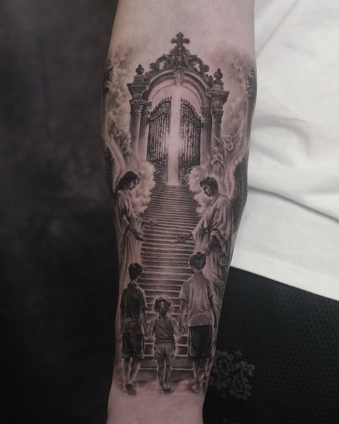 Tattoo by @sean_tattoos — realism, black_and_grey