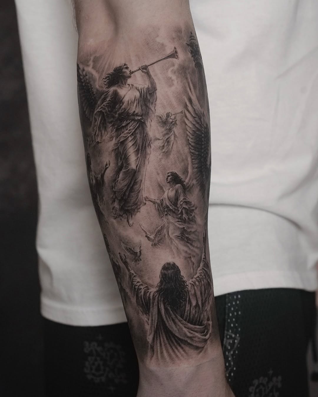 Tattoo by @sean_tattoos — realism, black_and_grey