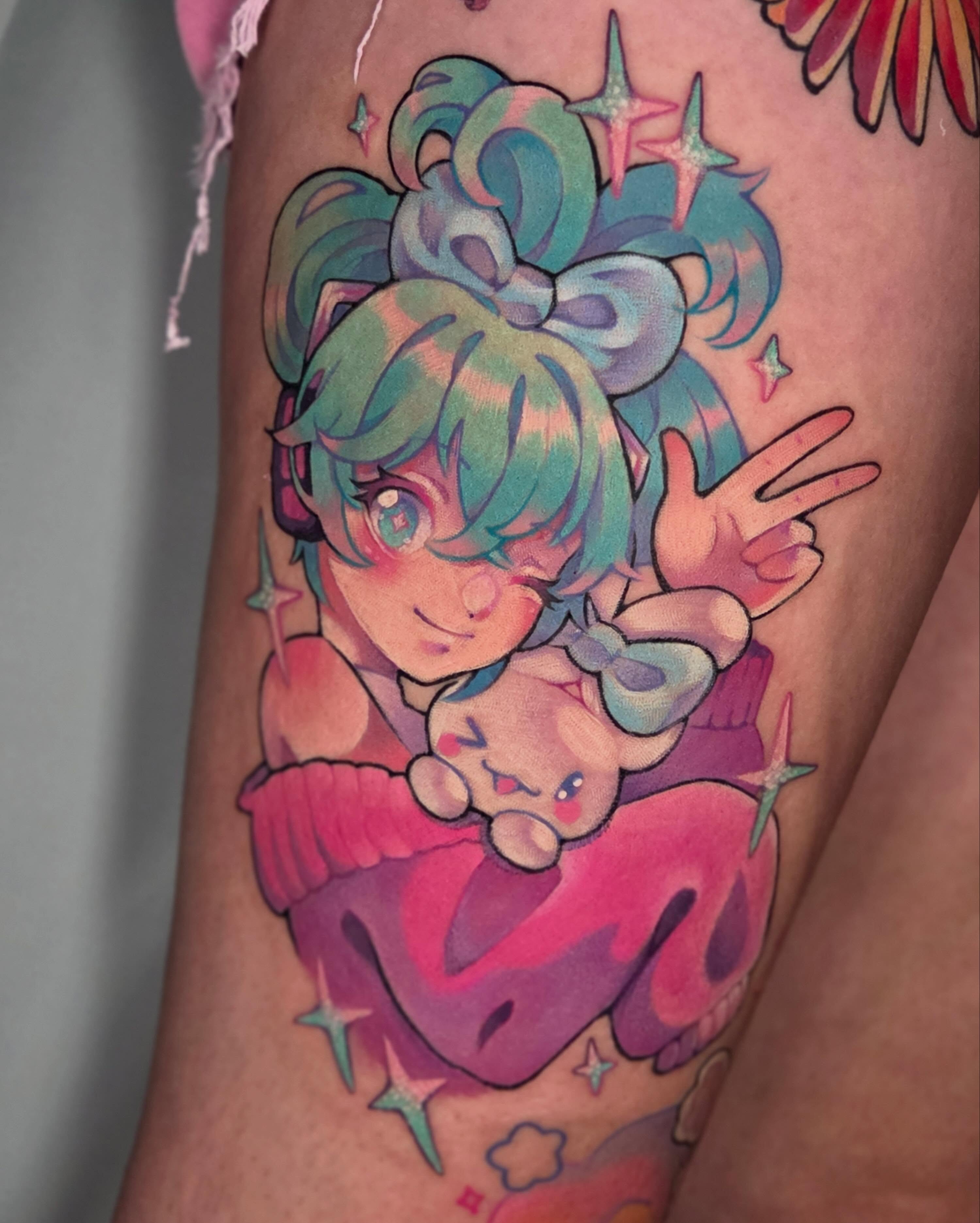 Tattoo by @voidheart.tattoo — anime