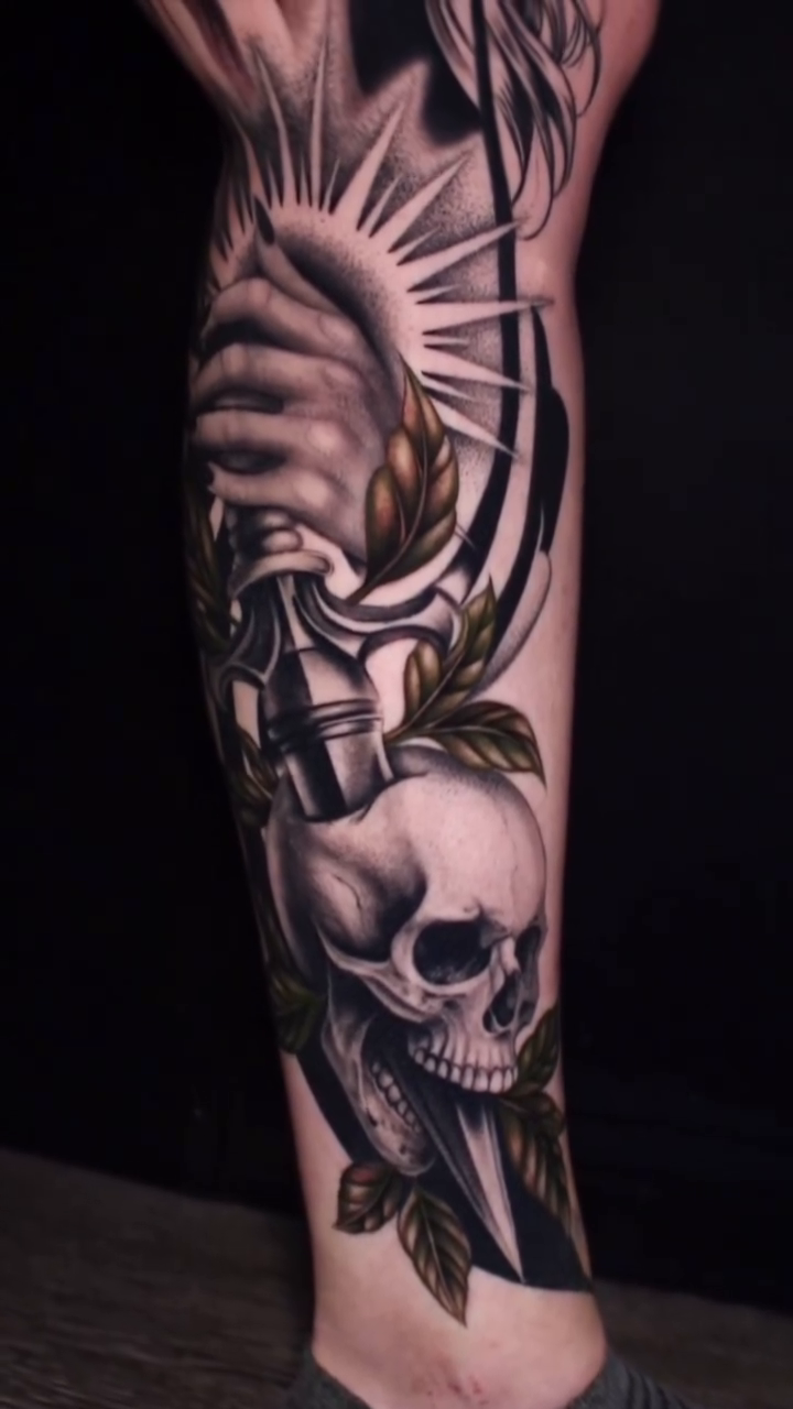 Tattoo by @taboo.tattoos_ — realism, black_and_grey