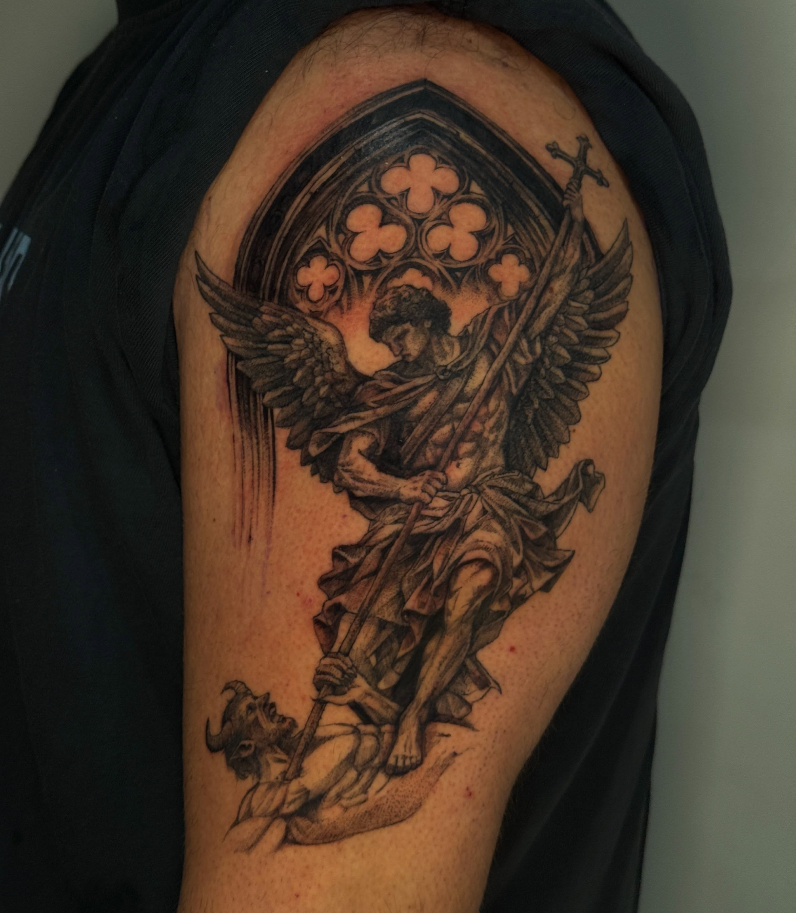 Tattoo by @ktyvink — black_and_grey, realism