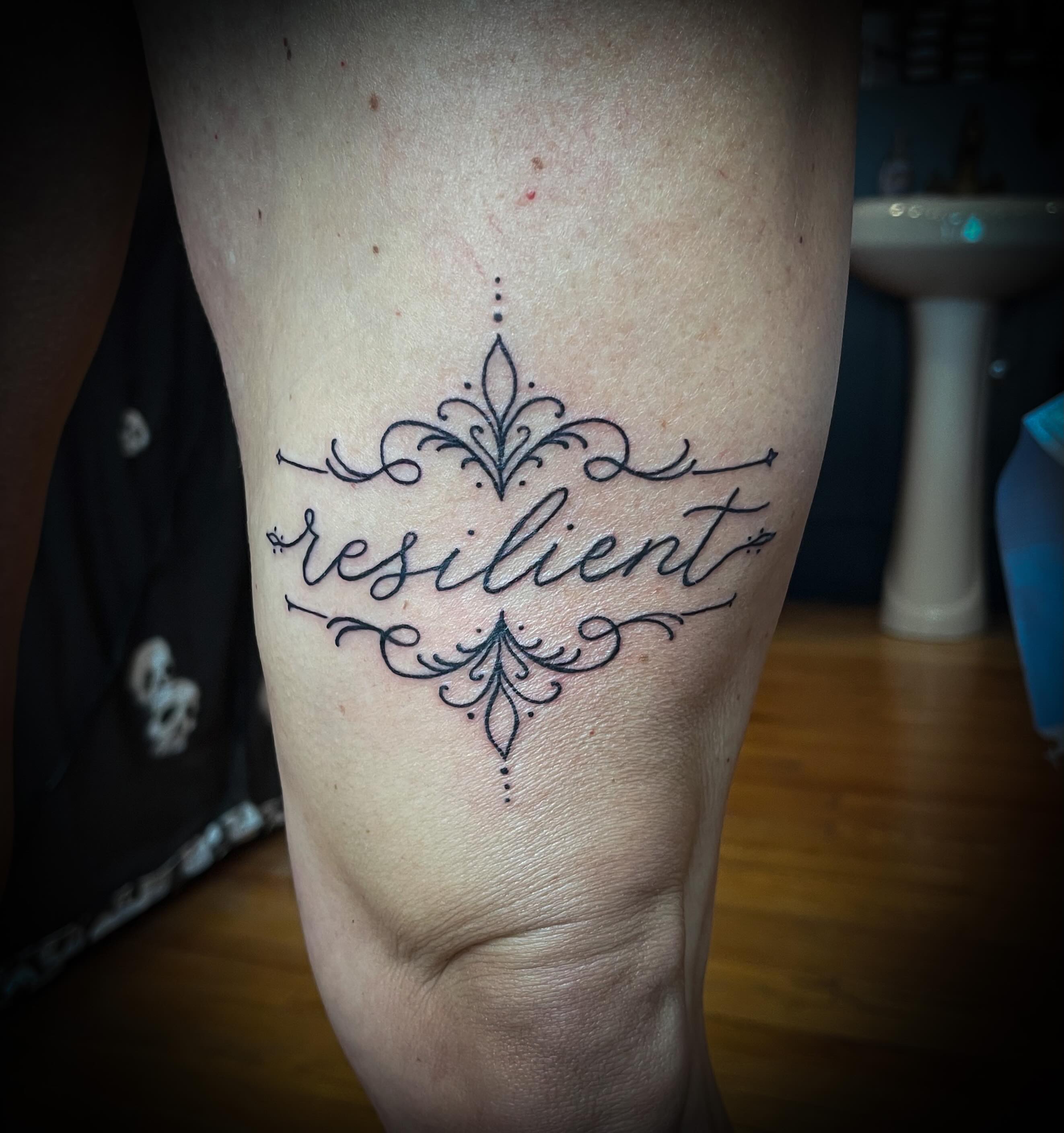 Tattoo by @staceybtattoos — lettering_script