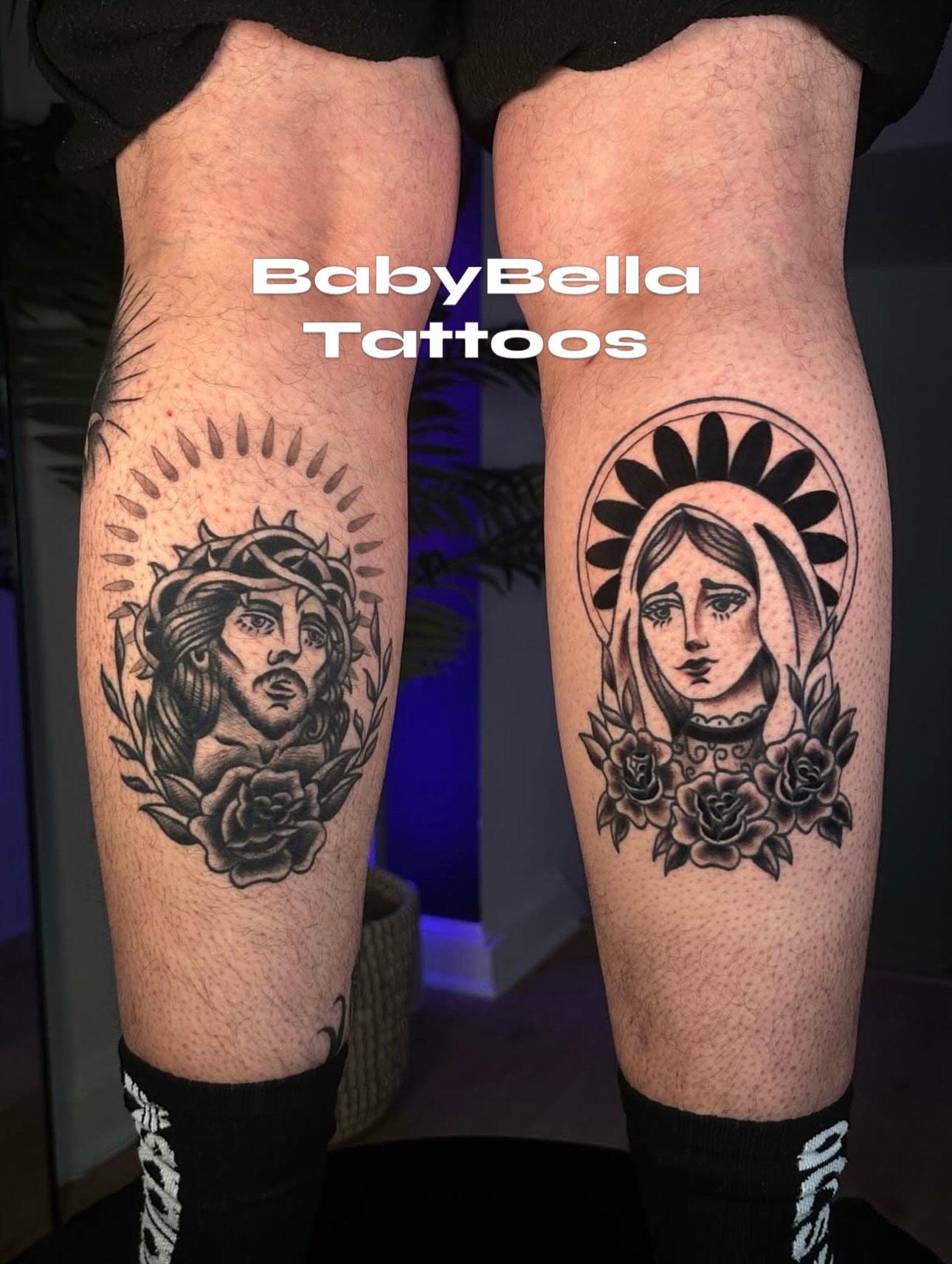 Tattoo by @artbyalizard — black_and_grey