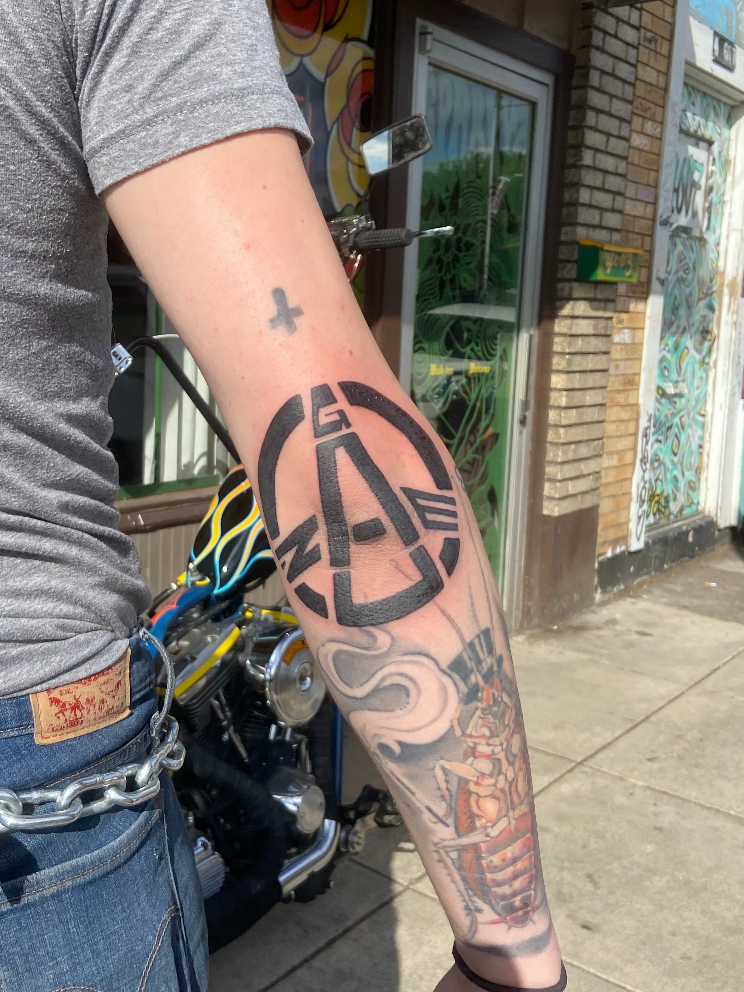 Tattoo by @kruegergrams — geometric