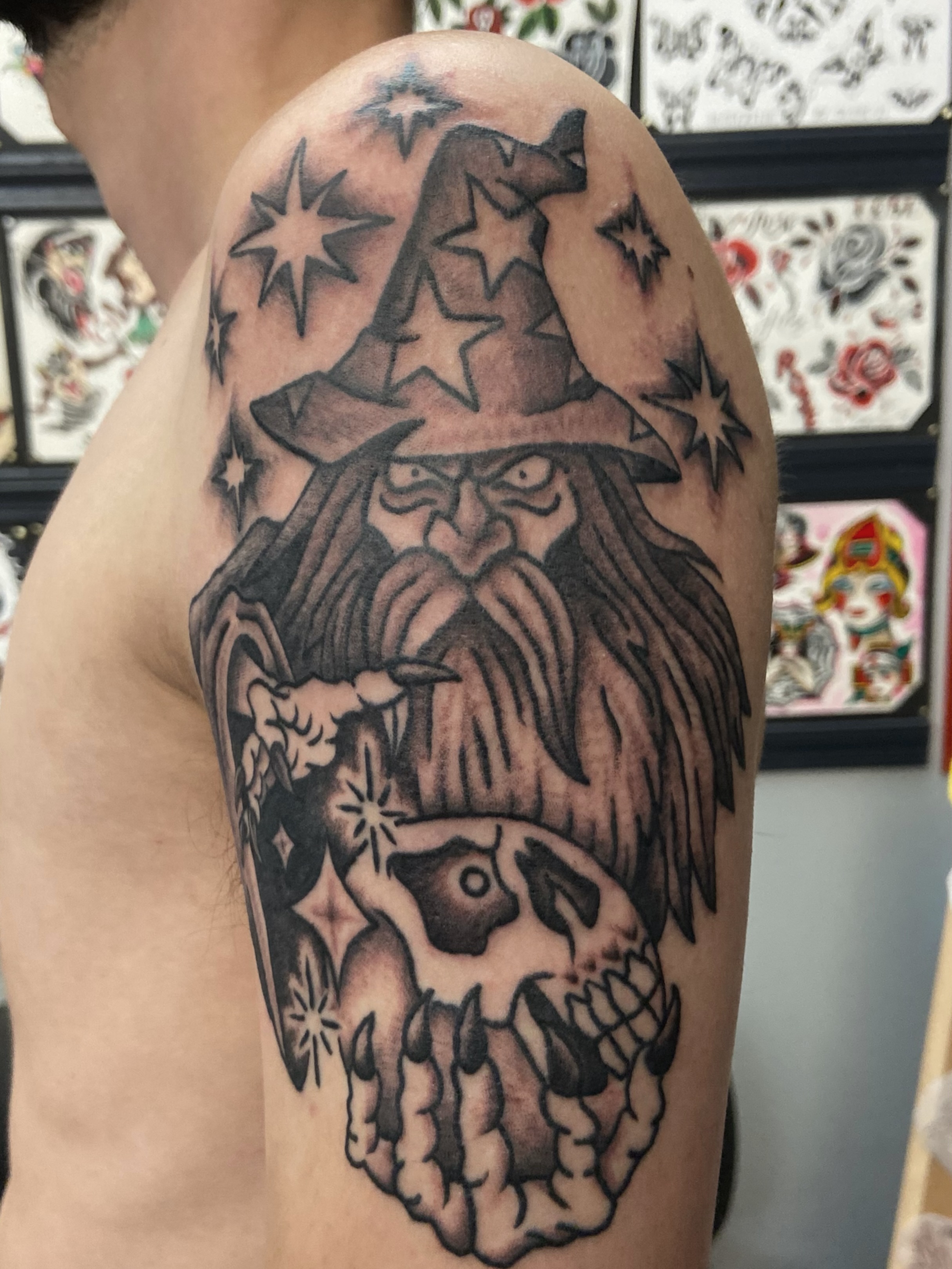 Tattoo by @kruegergrams — black_and_grey, realism