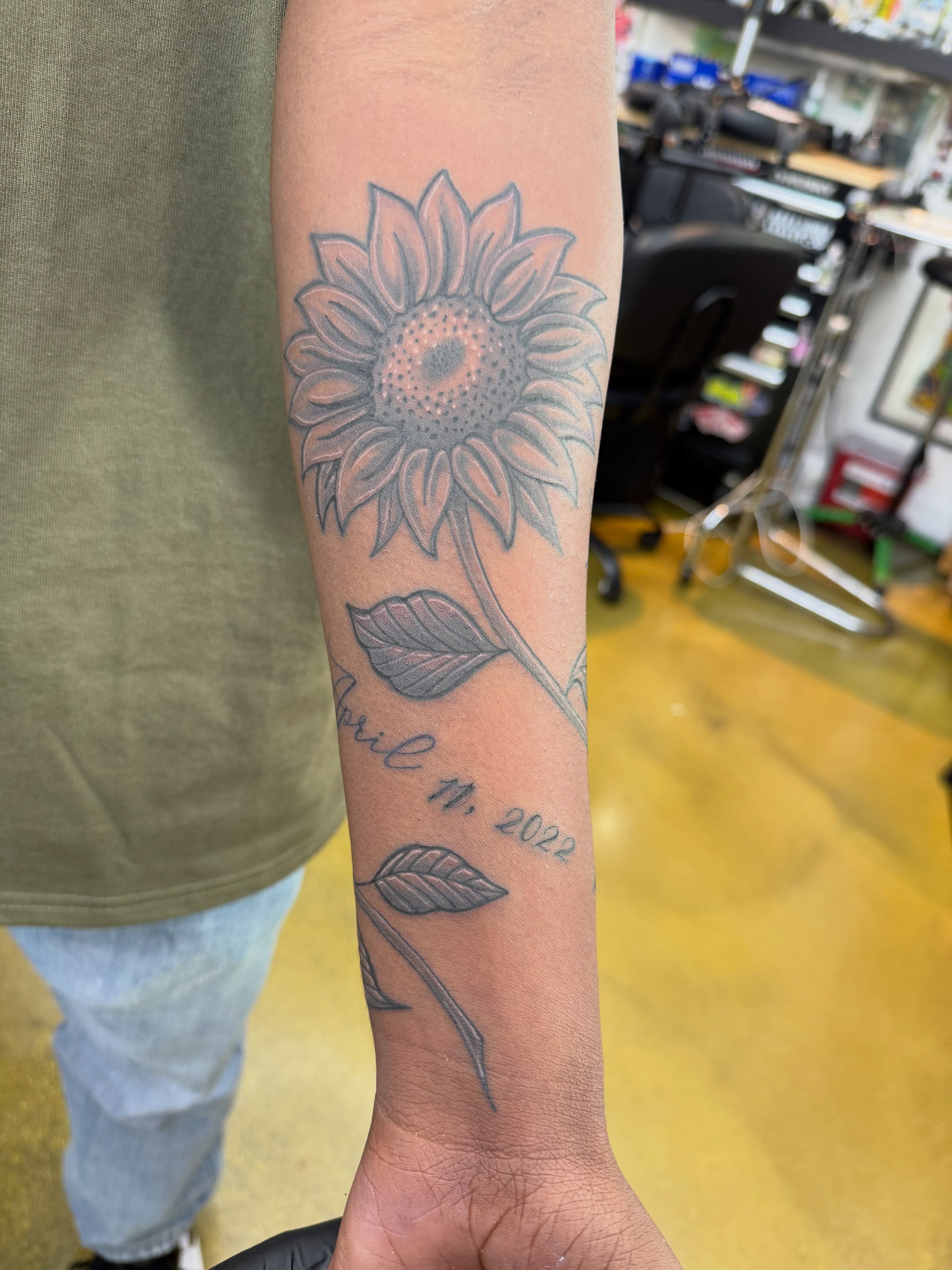 Tattoo by @thablackbradpitt — black_and_grey