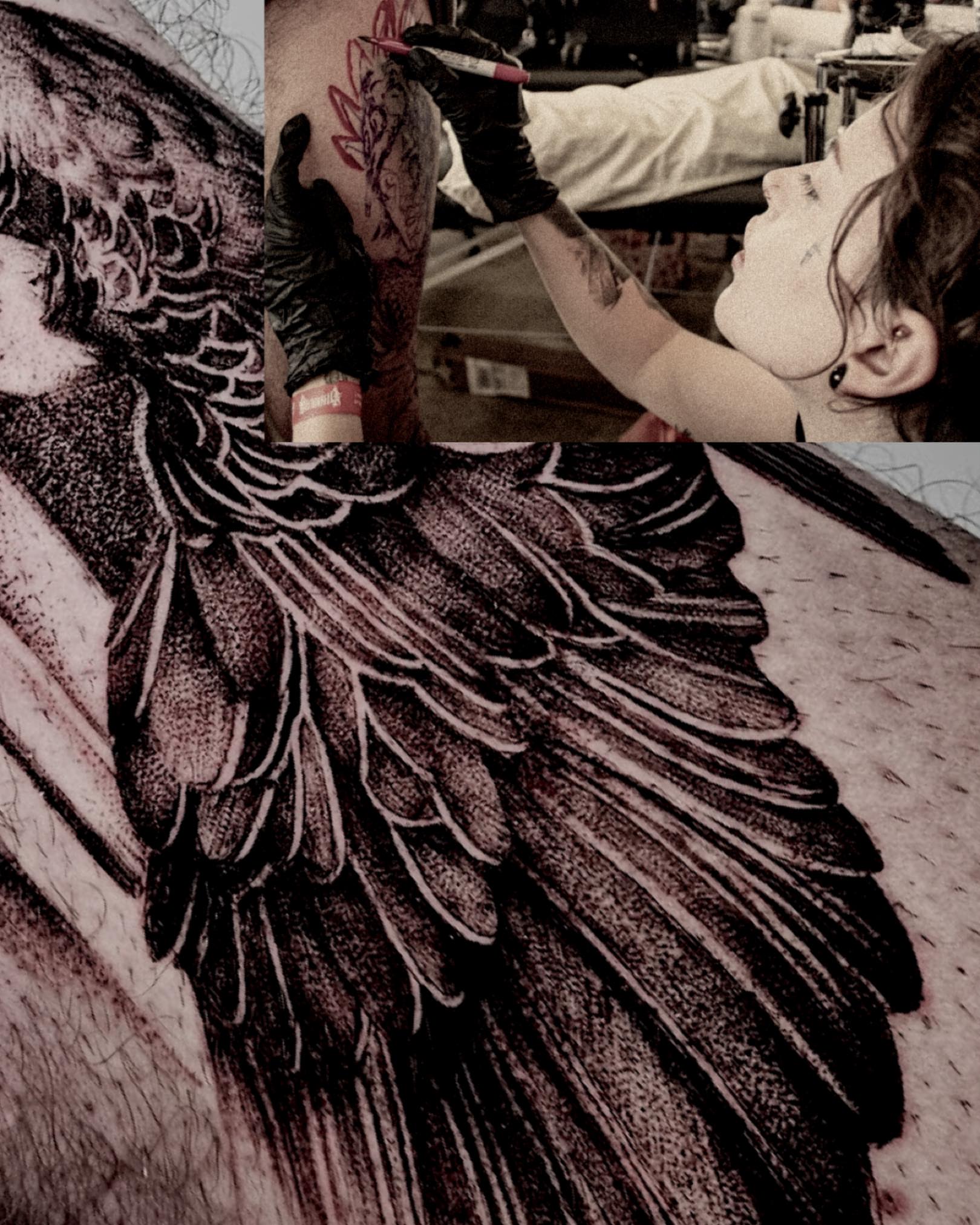 Tattoo by @aerieltattoo — dotwork