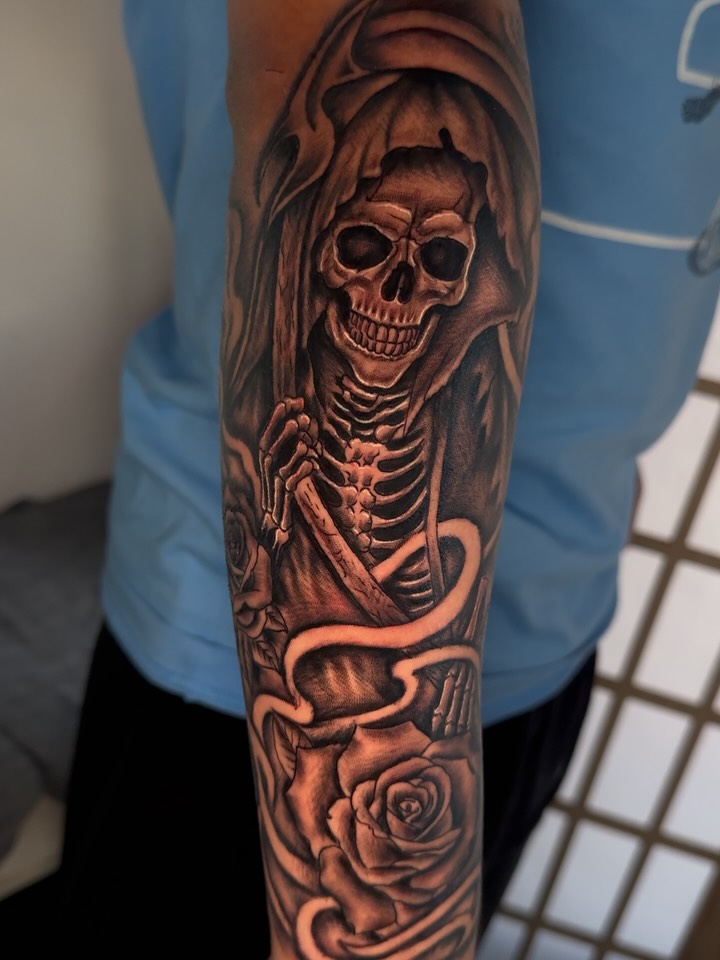 Tattoo by @mz_tattoony — realism, dark_realism