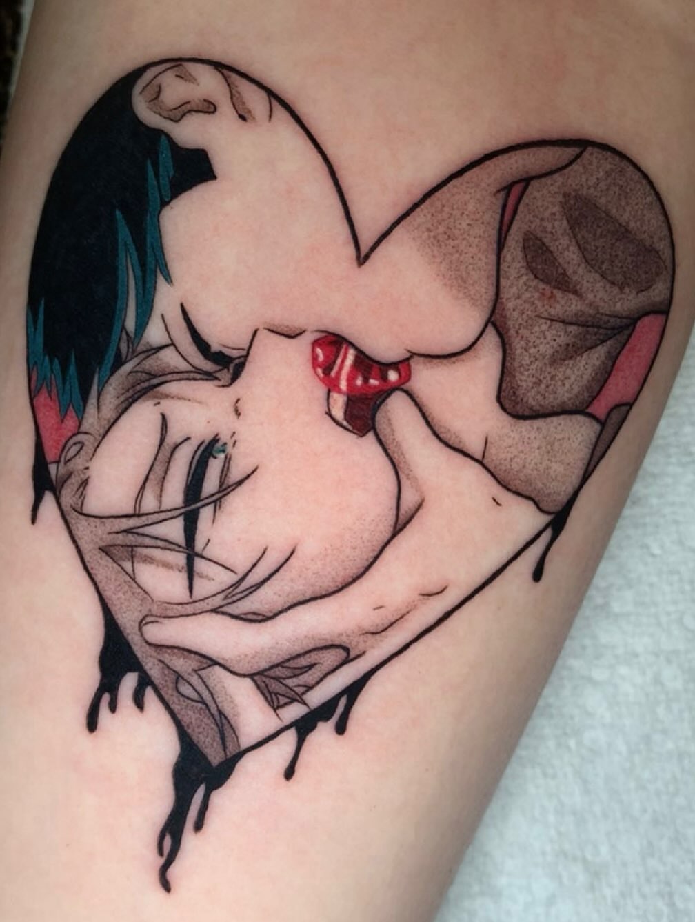 Tattoo by @maddiegtattoos — anime