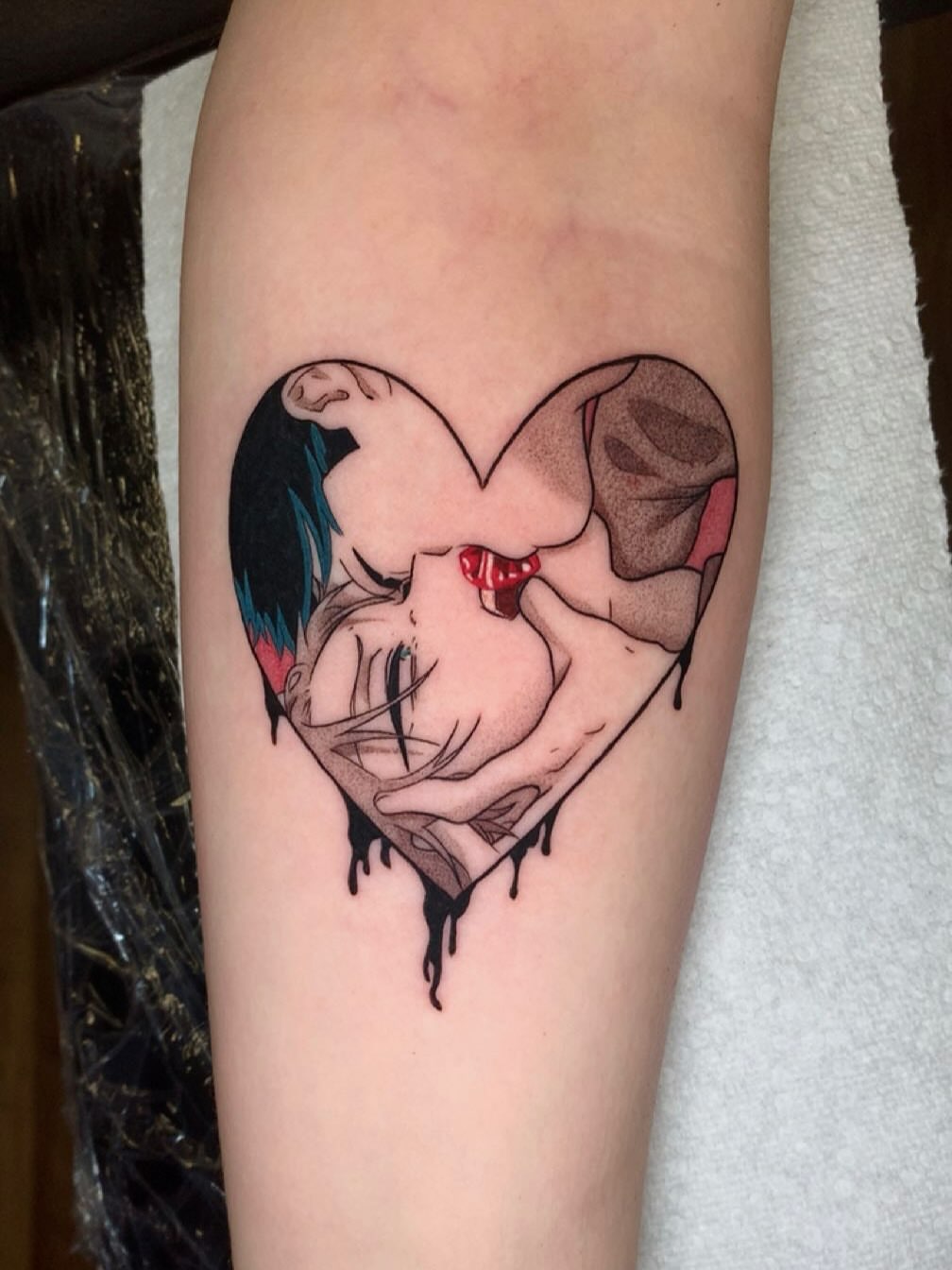 Tattoo by @maddiegtattoos — dotwork, realism