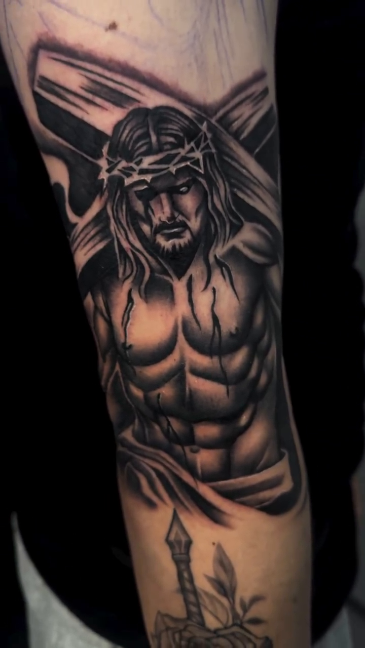 Tattoo by @ghostinkzz β realism, black_and_grey