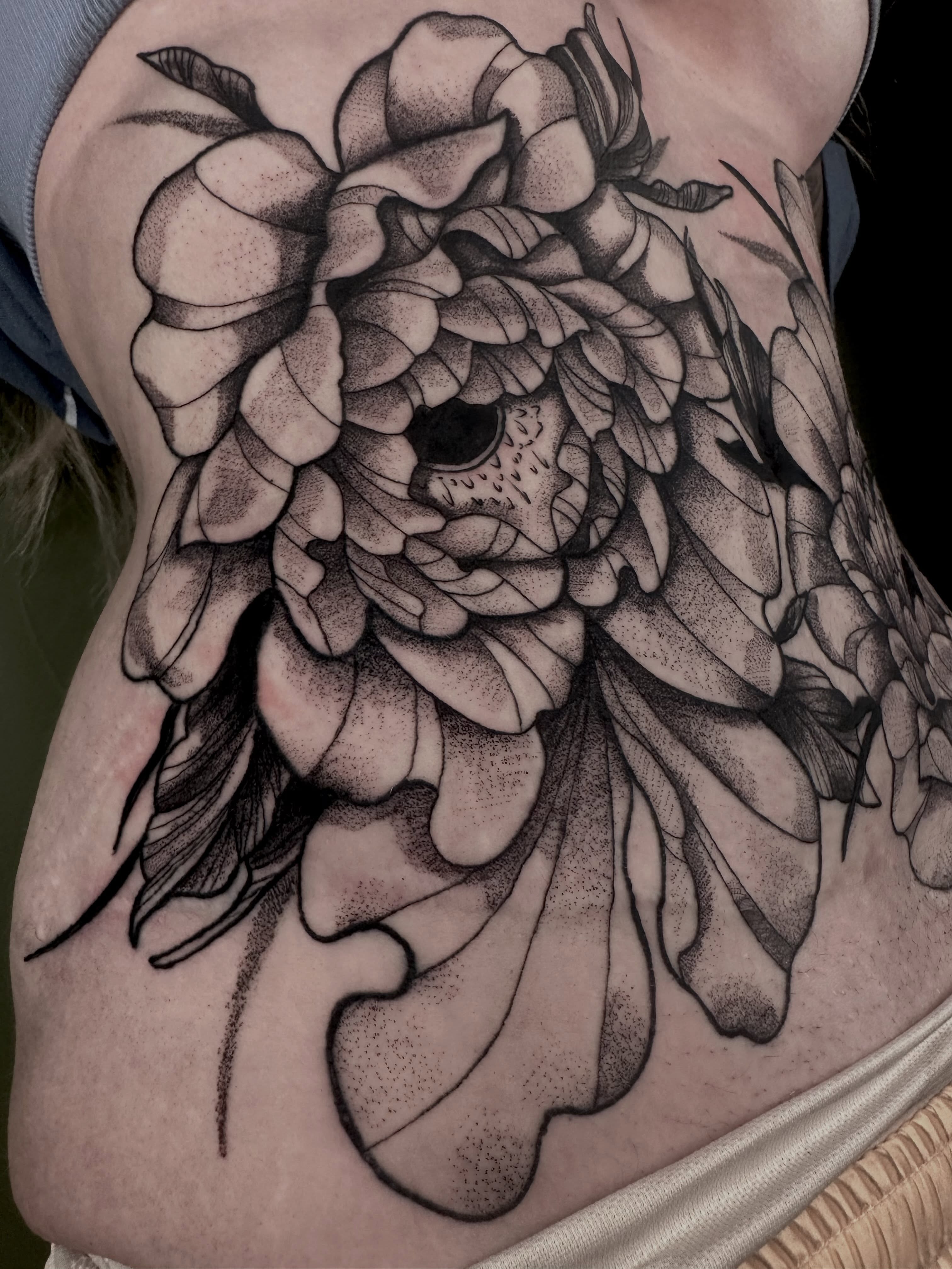 Tattoo by @bumbleknee_tattoos — dotwork