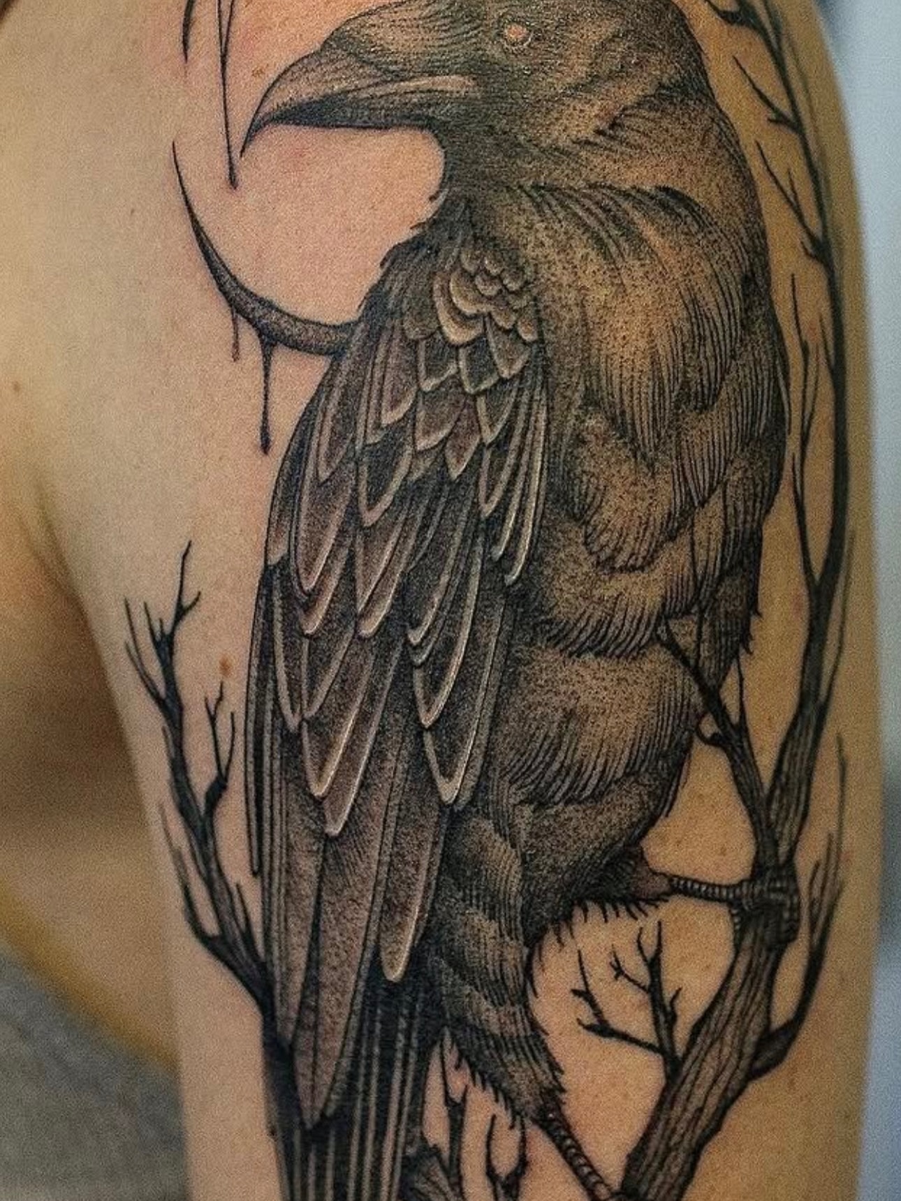 Tattoo by @luismarrufotattoo — black_and_grey