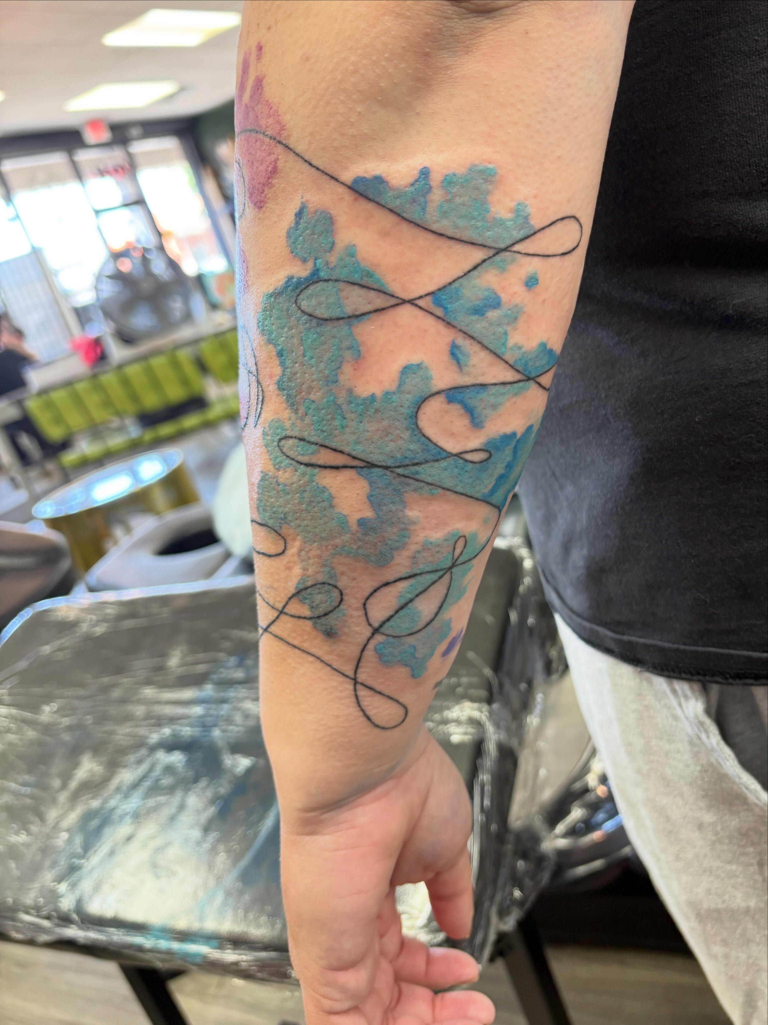 Tattoo by @damnginatattoos โ watercolor