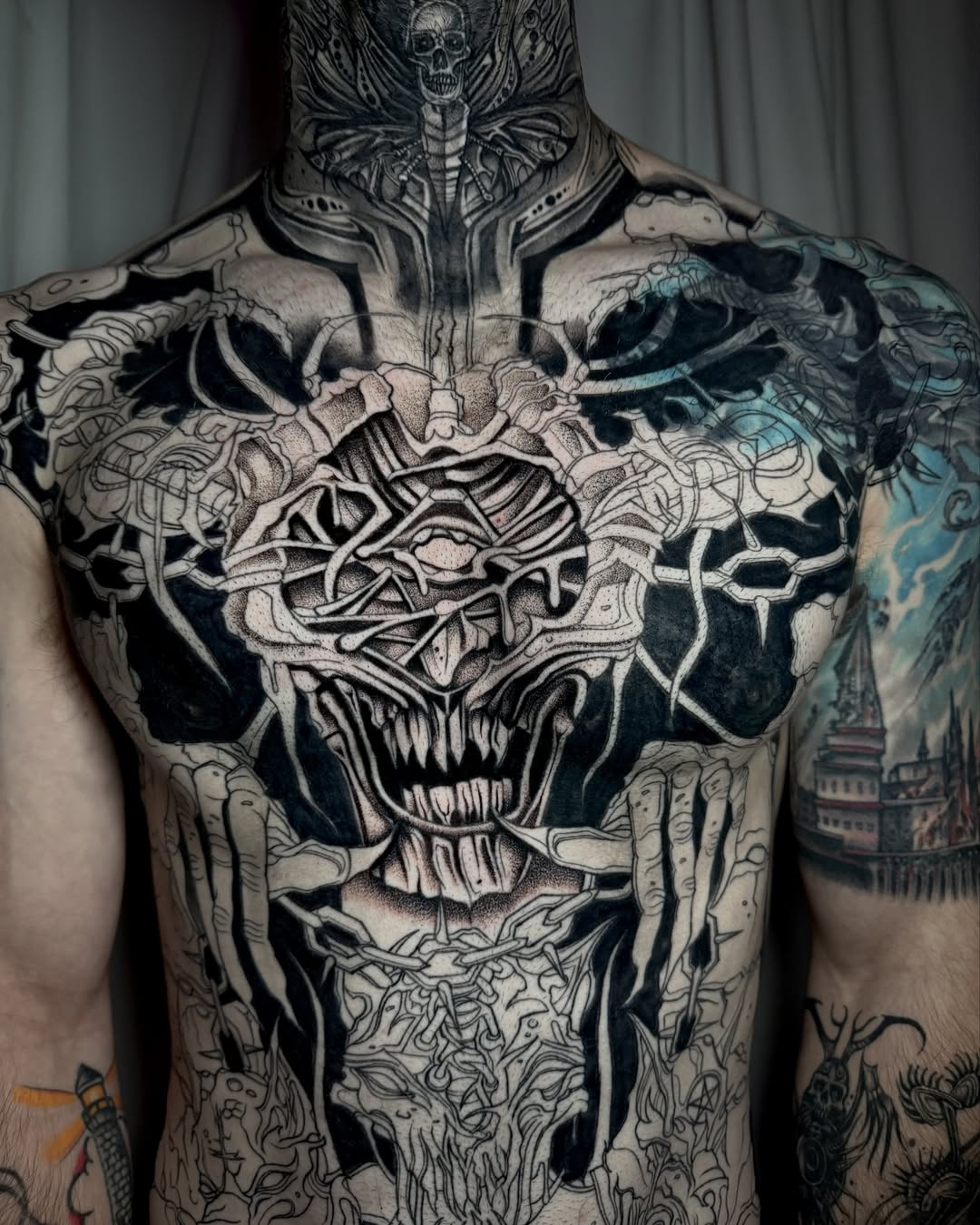 Tattoo by @tattoosbymarlee_ — dotwork, dark_realism