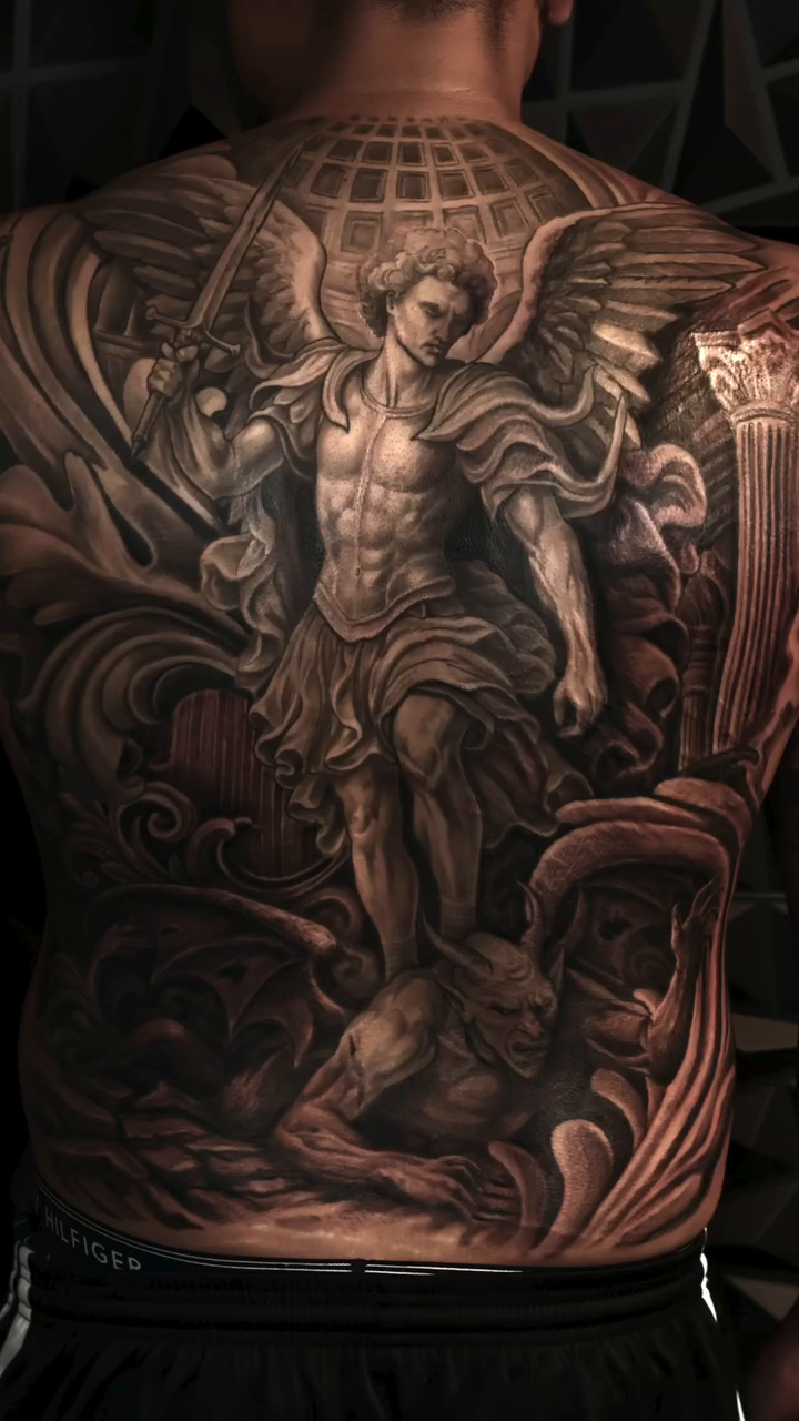 Tattoo by @tovar_tattoos — realism, black_and_grey