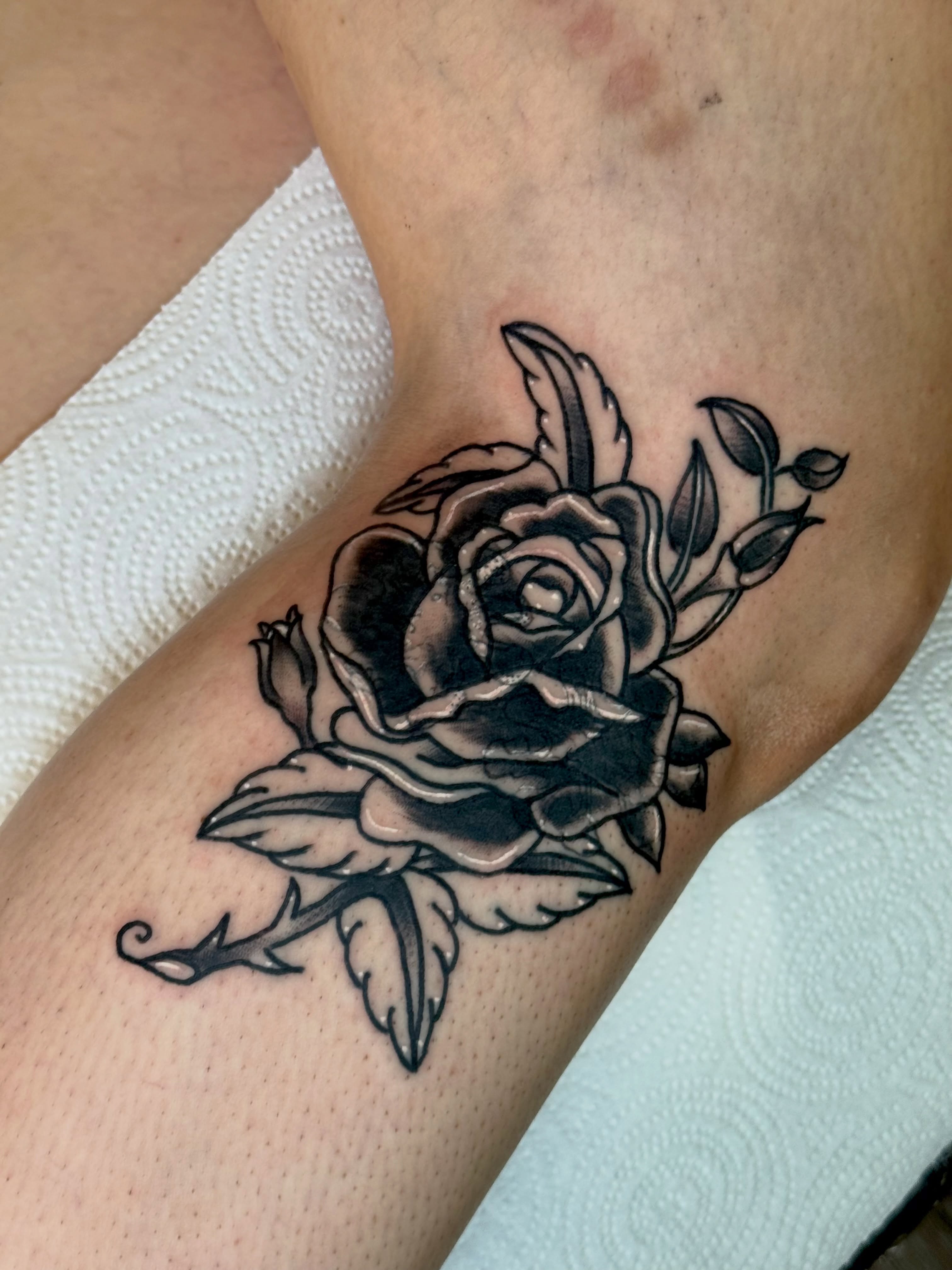 Tattoo by @ericamirellatat2 — black_and_grey