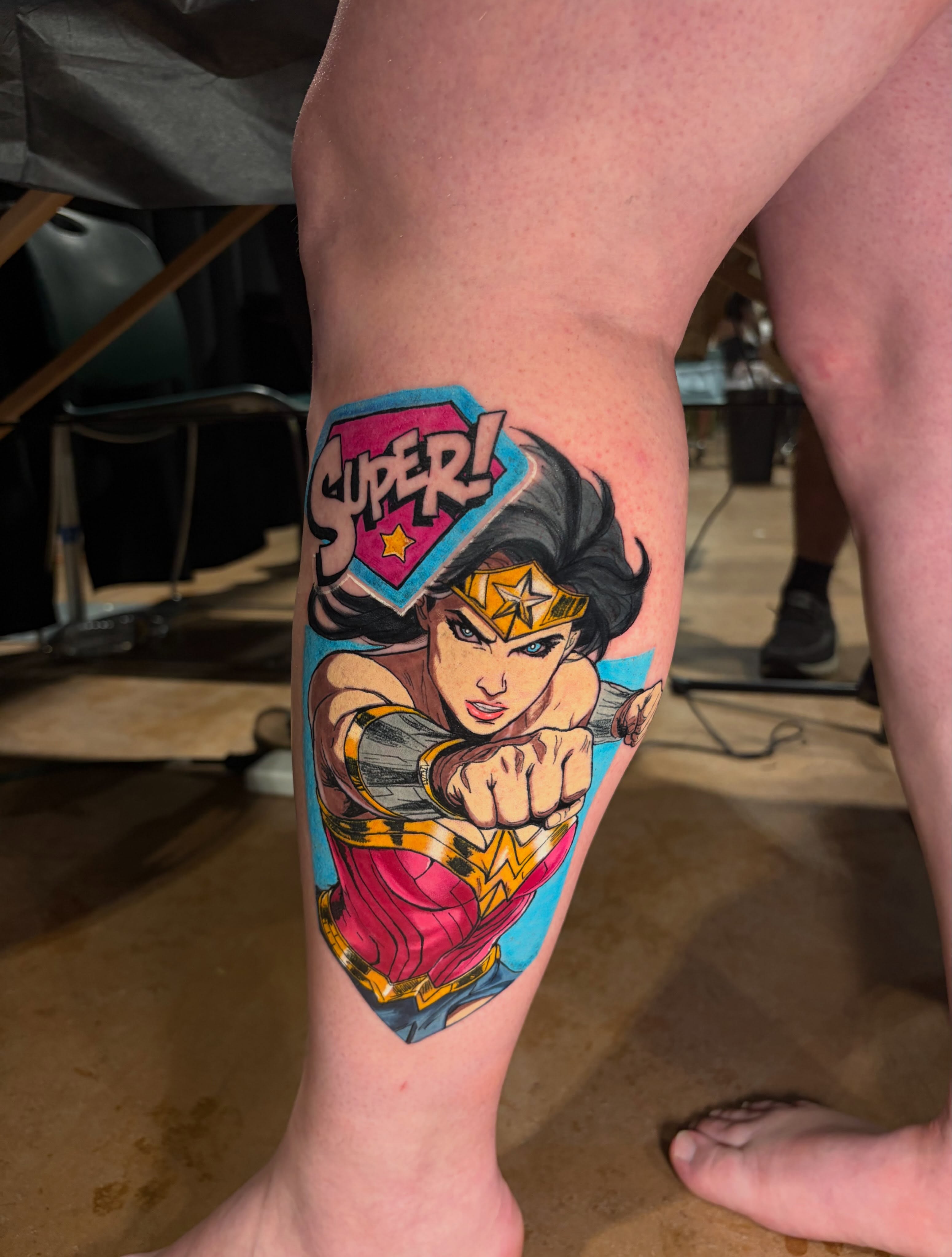 Wonder Woman new school tattoo on the forearm by ⚜️Dub Aizpurua⚜️