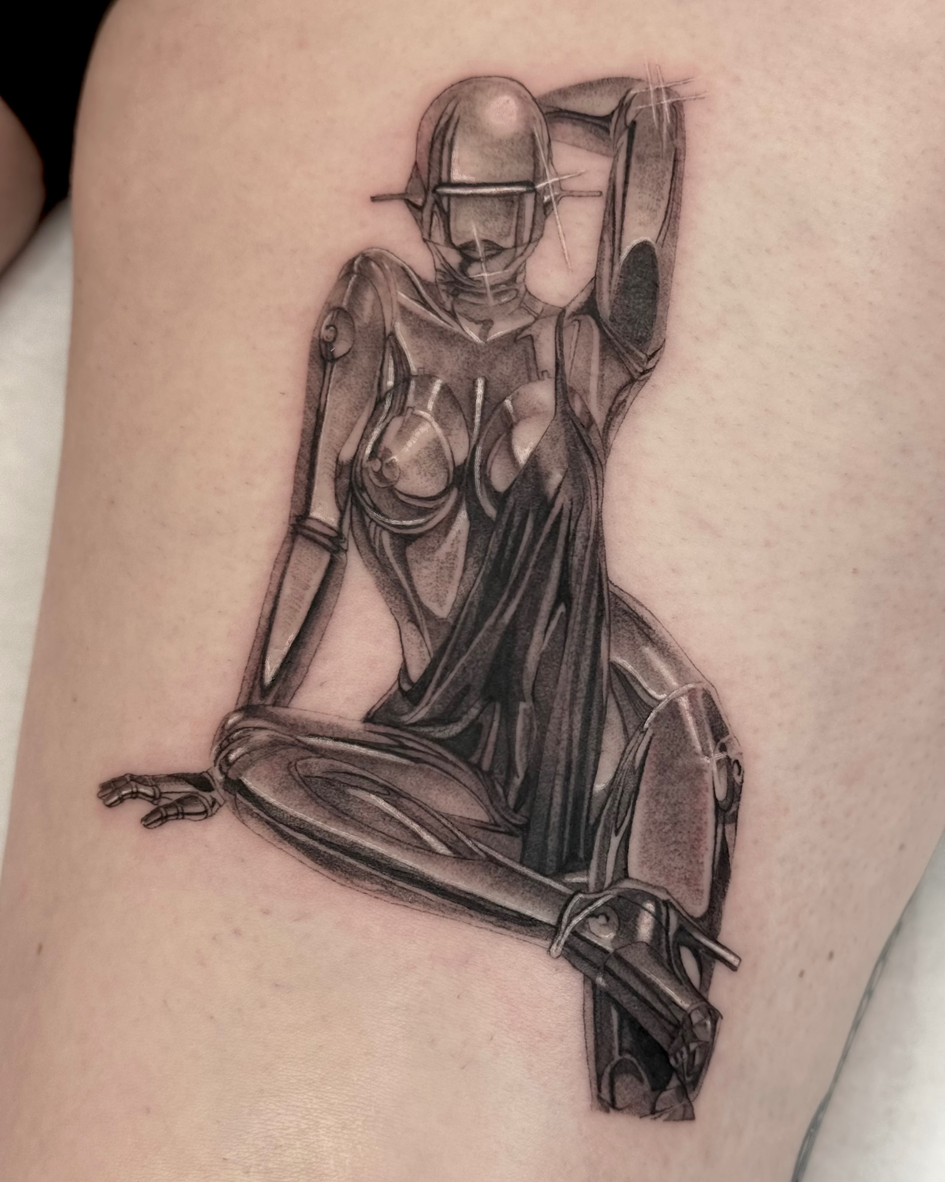 Tattoo by @emkriegart — black_and_grey, realism