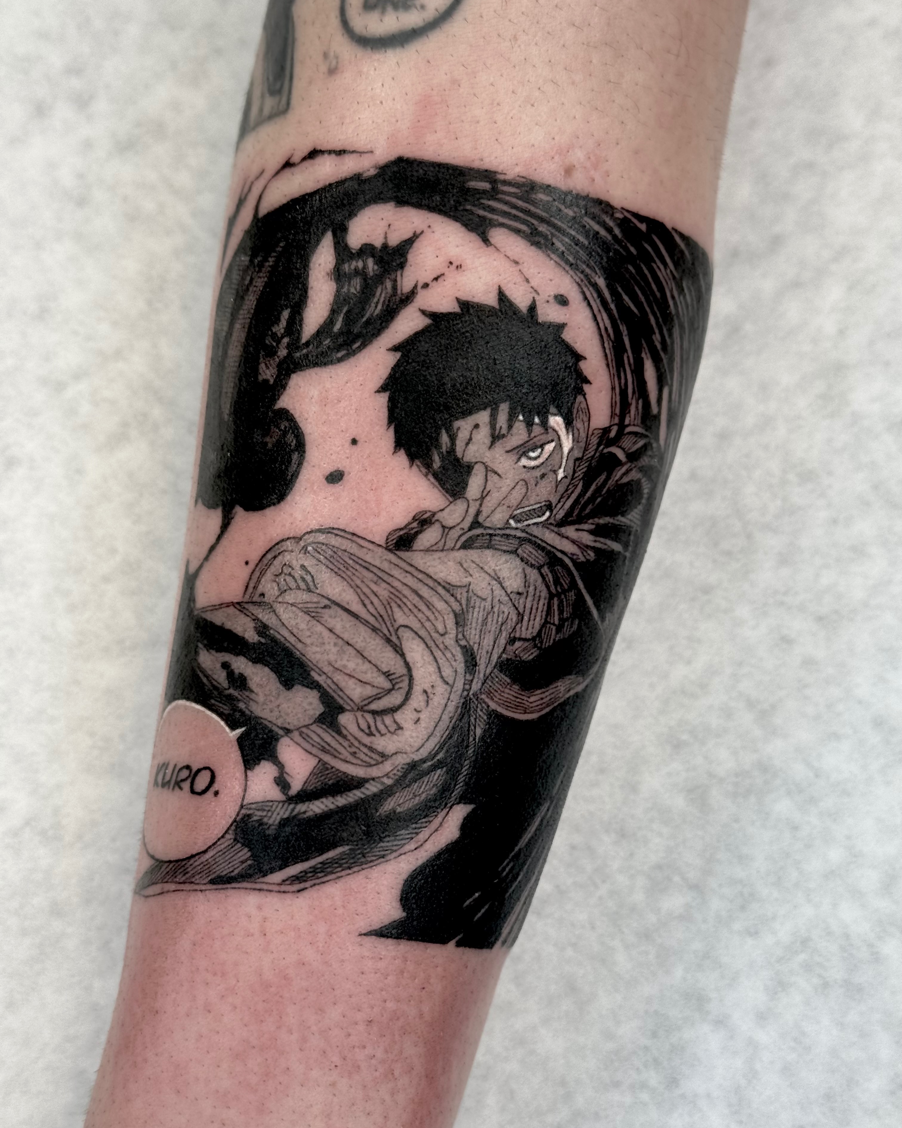 Tattoo by @emkriegart — anime