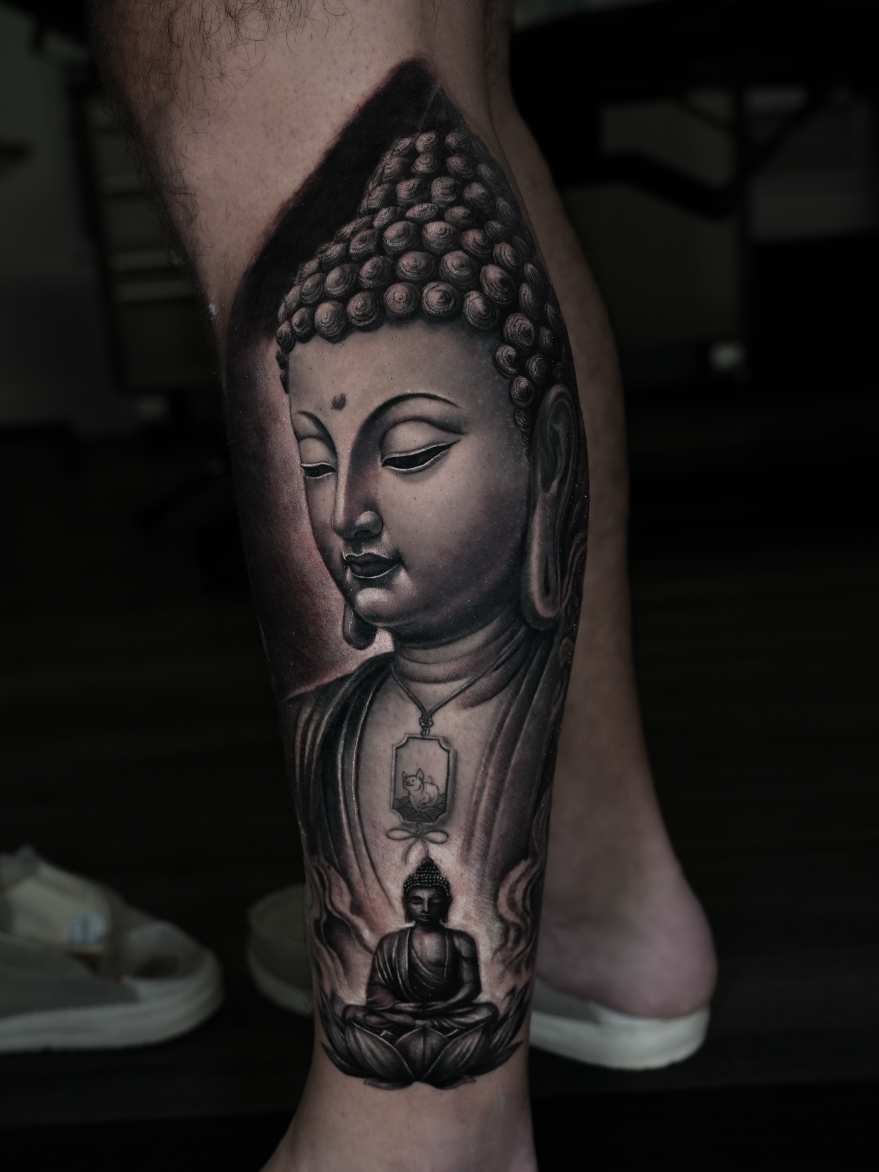 Tattoo by @ember.cesar — black_and_grey, realism