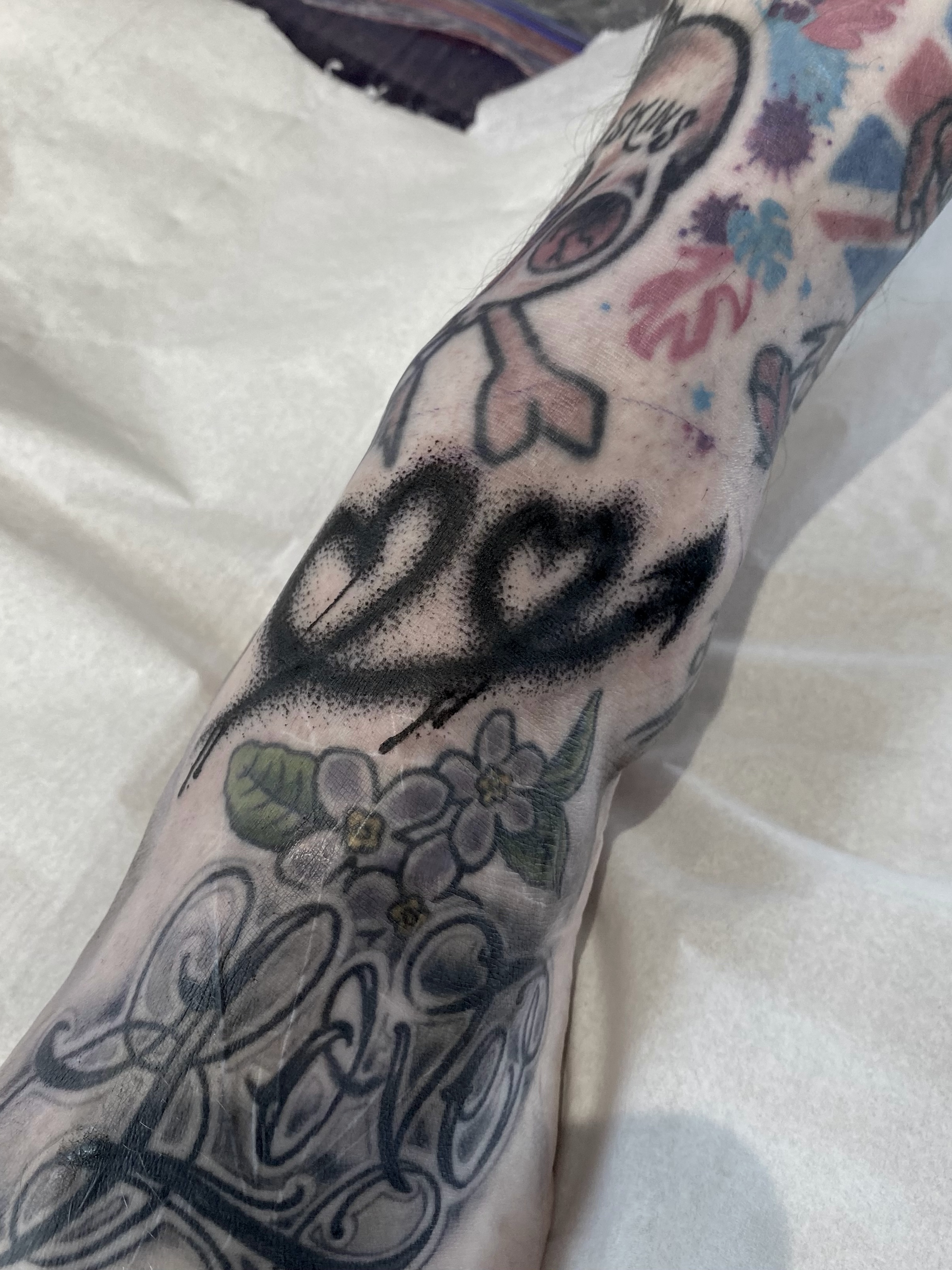 Tattoo by @annaxinks — black_and_grey