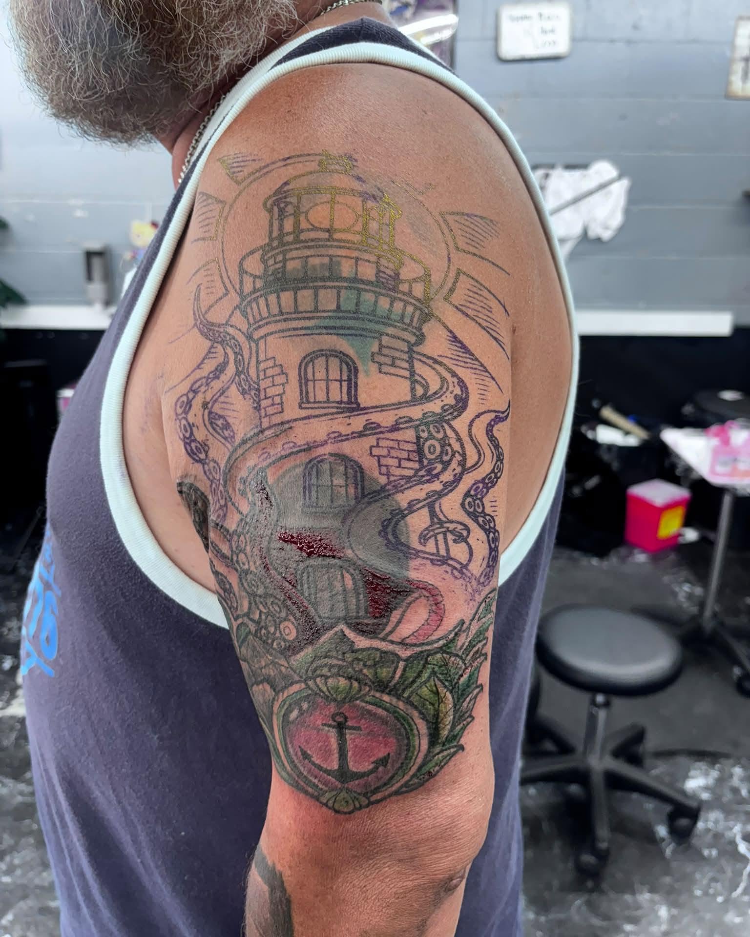 Tattoo by @uppitytattoos โ neo_traditional, illustrative