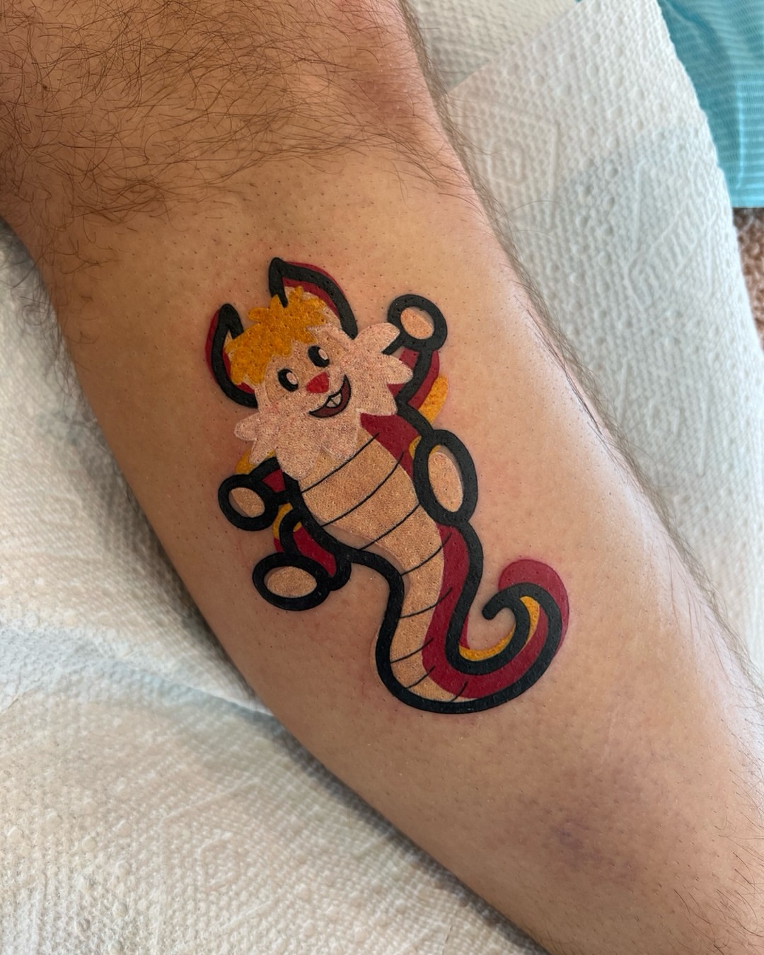 Clown American traditional tattoo on the forearm by Tattoo Artist