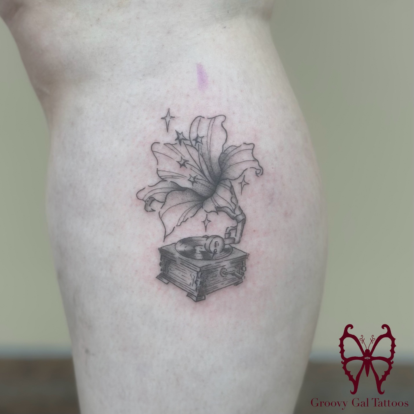 Tattoo by @groovygal_tattoos โ black_and_grey, realism