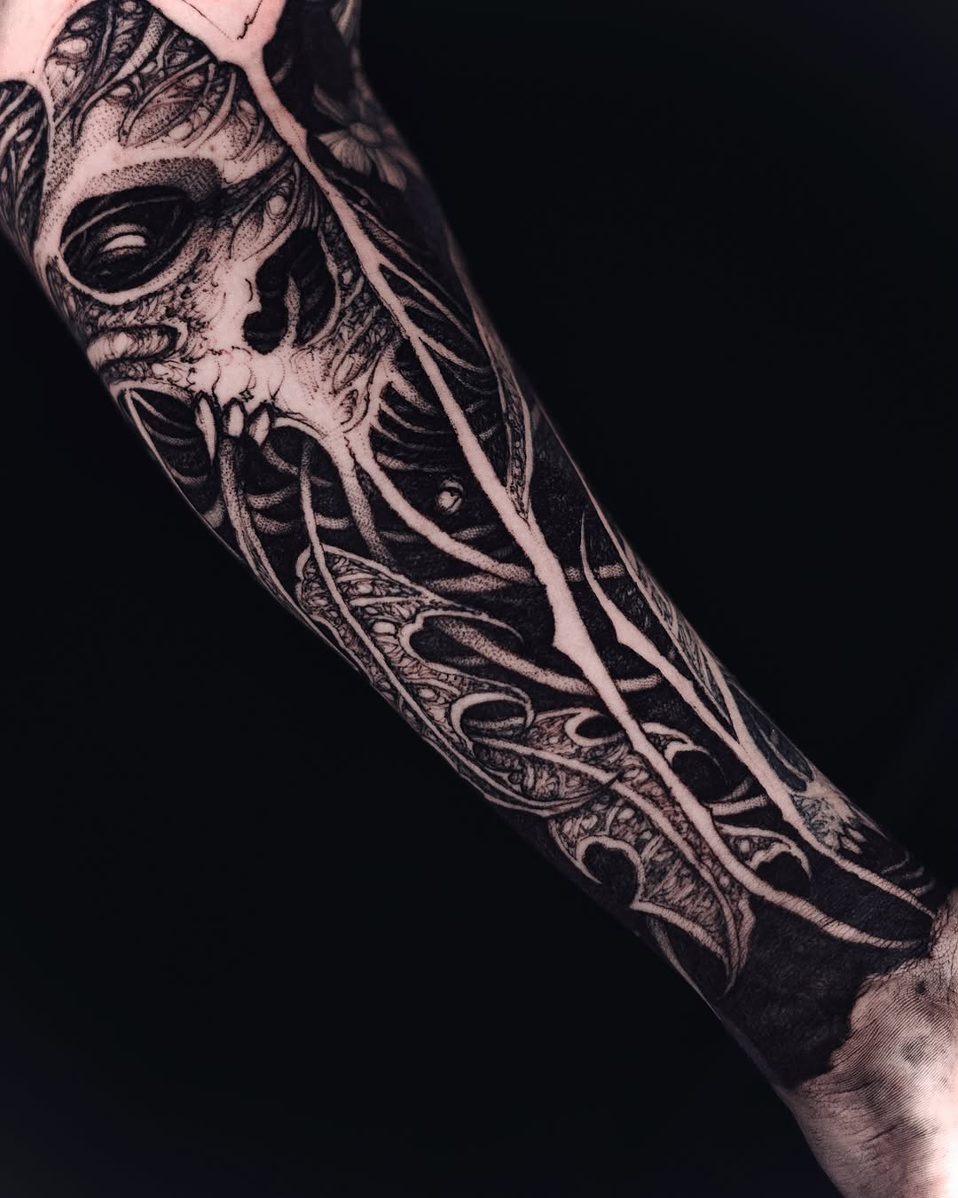 Tattoo by @sflpczk — black_and_grey, dark_realism
