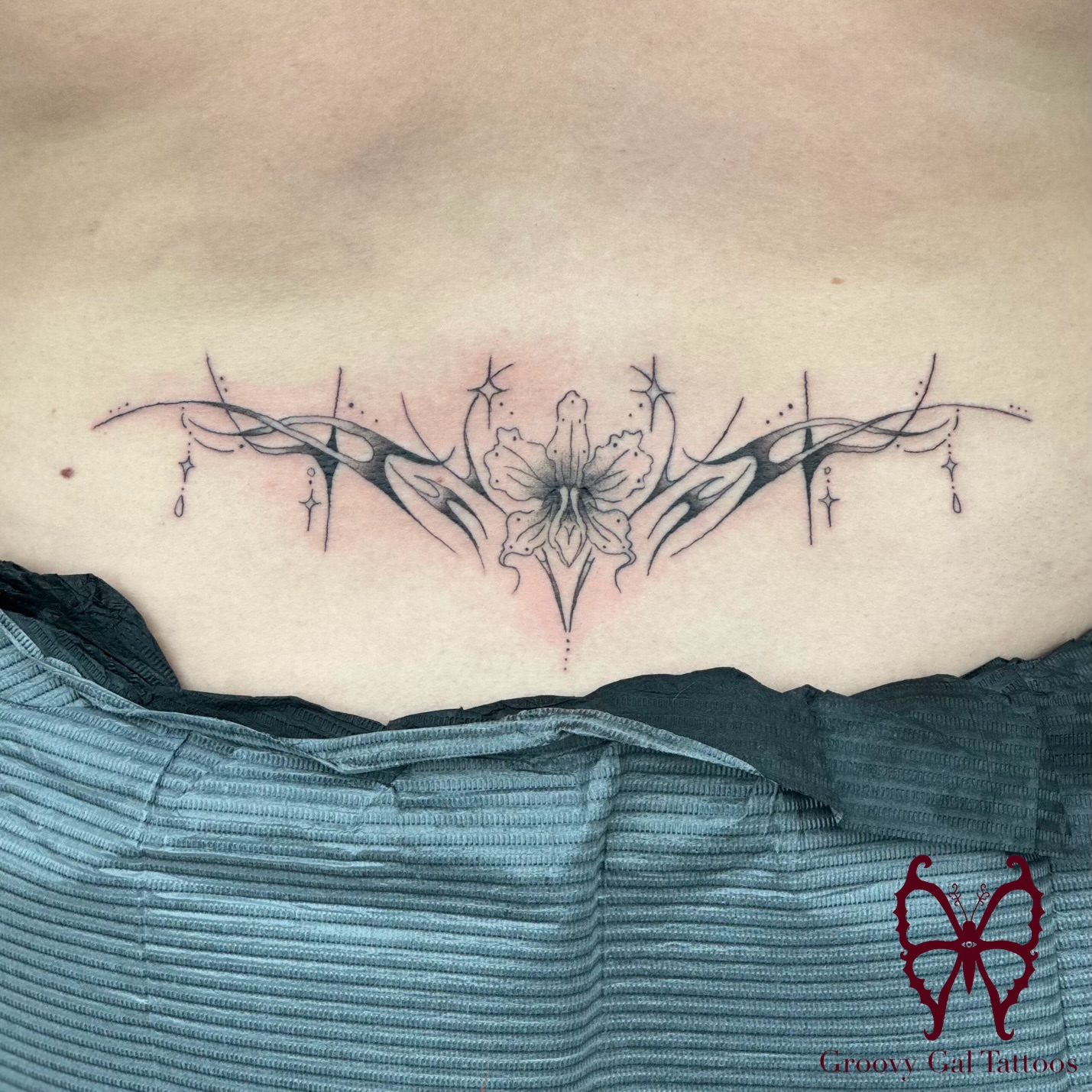 Tattoo by @groovygal_tattoos โ black_and_grey