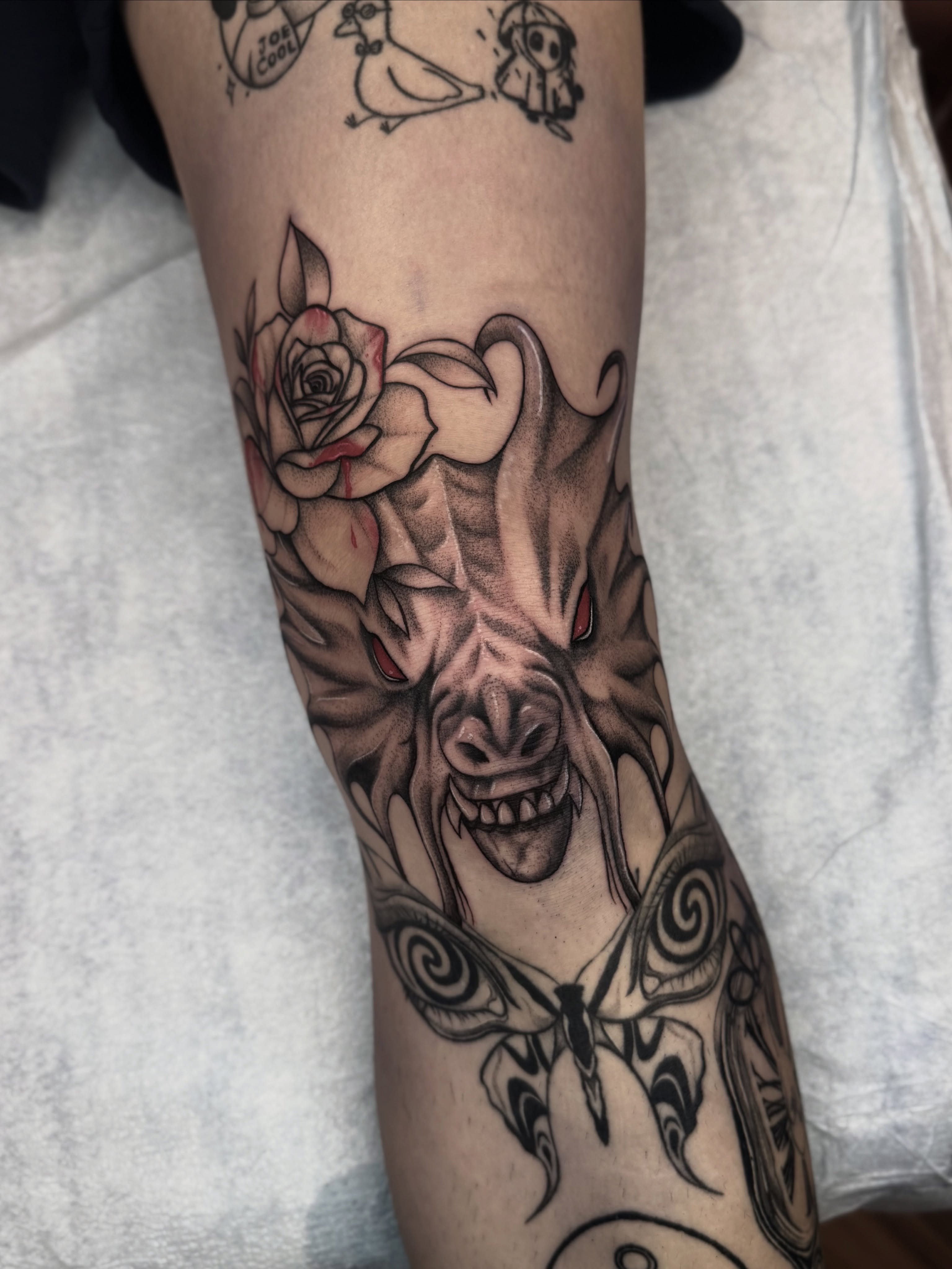 Tattoo by @kys_ink — dark_realism, black_and_grey