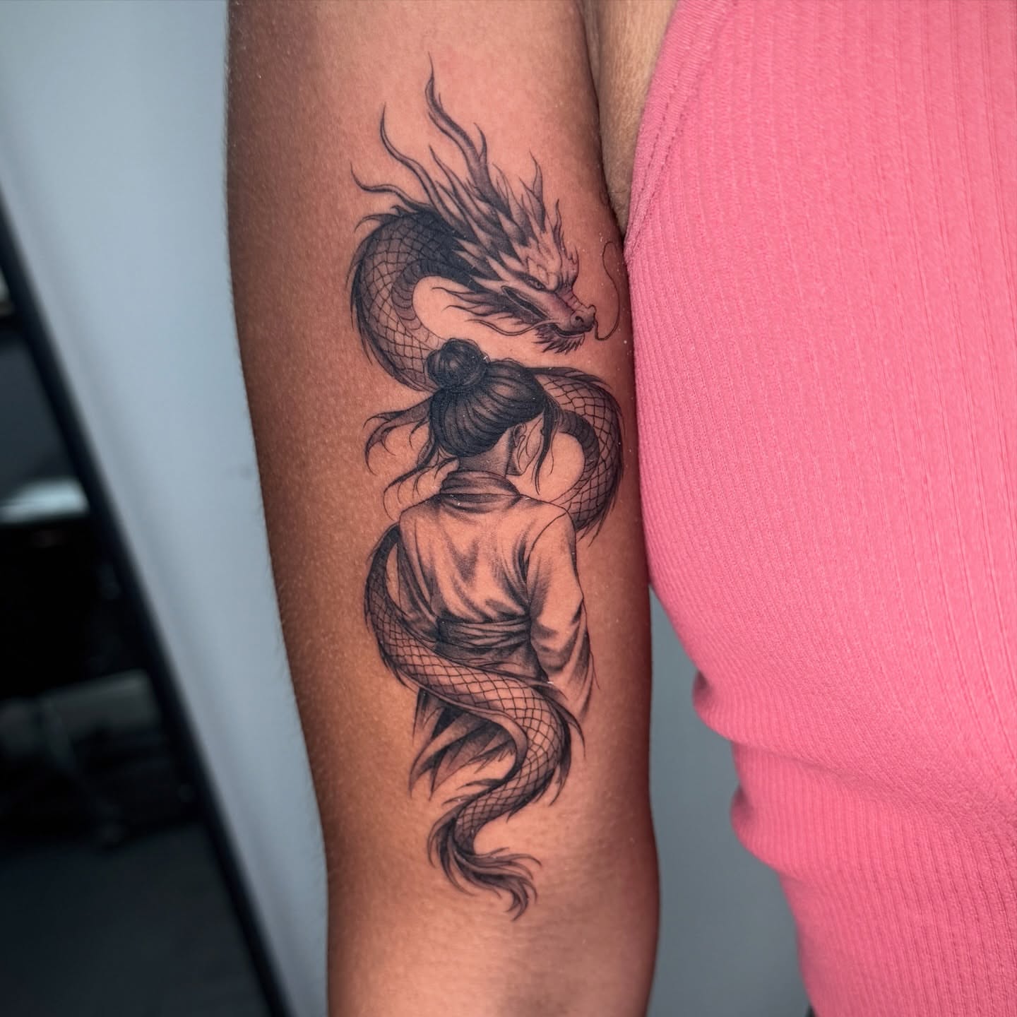 Tattoo by @beckyleetattoos — black_and_grey, realism