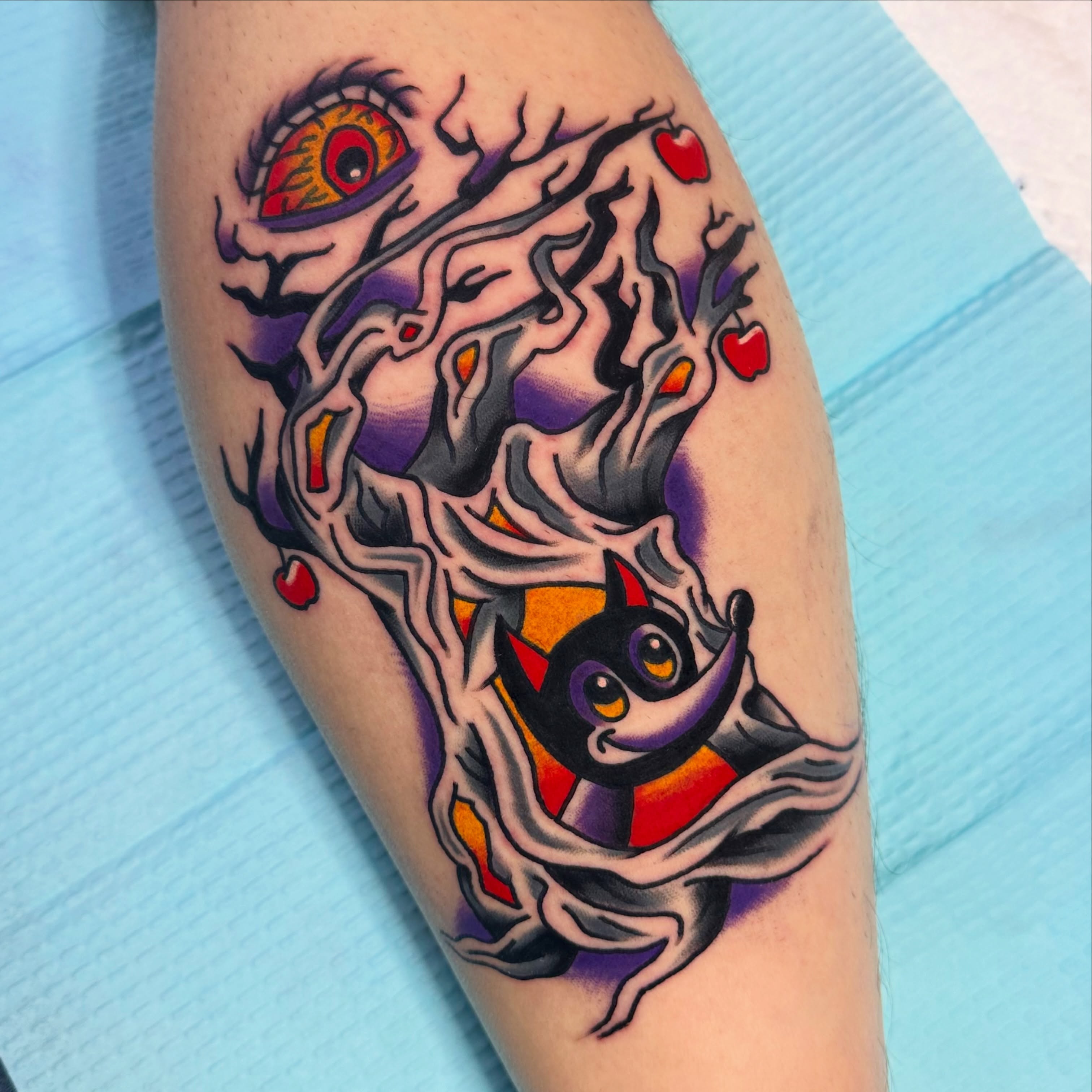 Tattoo by @kikipainmaker — american_traditional, surrealism
