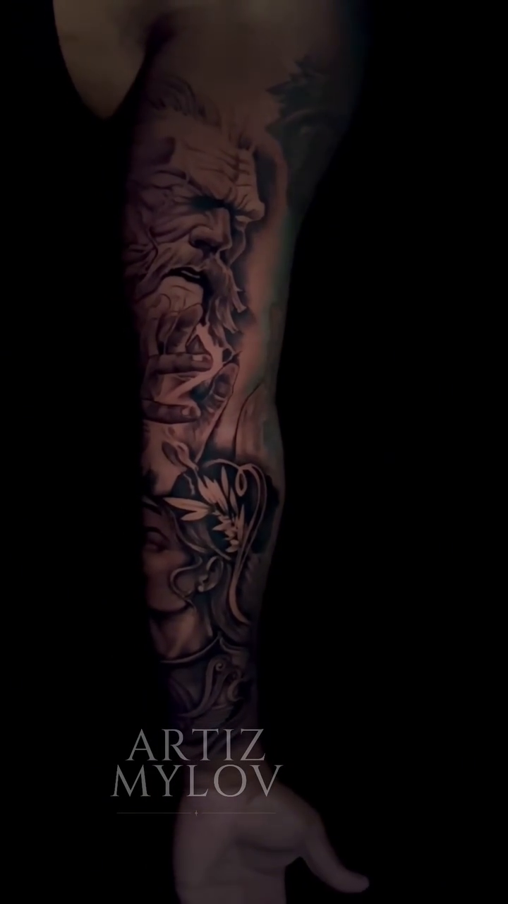 Tattoo by @artizmylov — realism, black_and_grey
